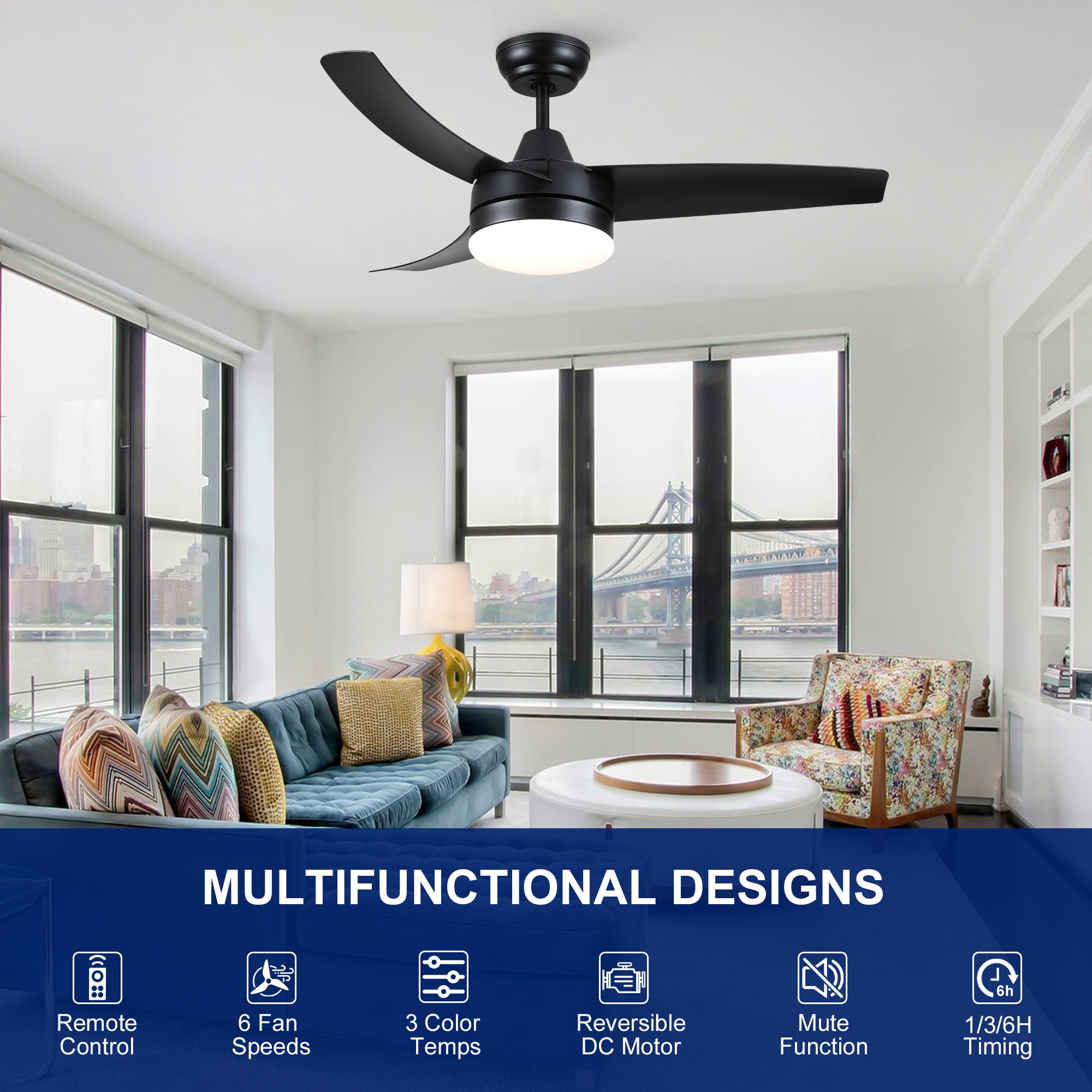 YUHAO LSDC1053BK422 Ceiling-Fans - View #3