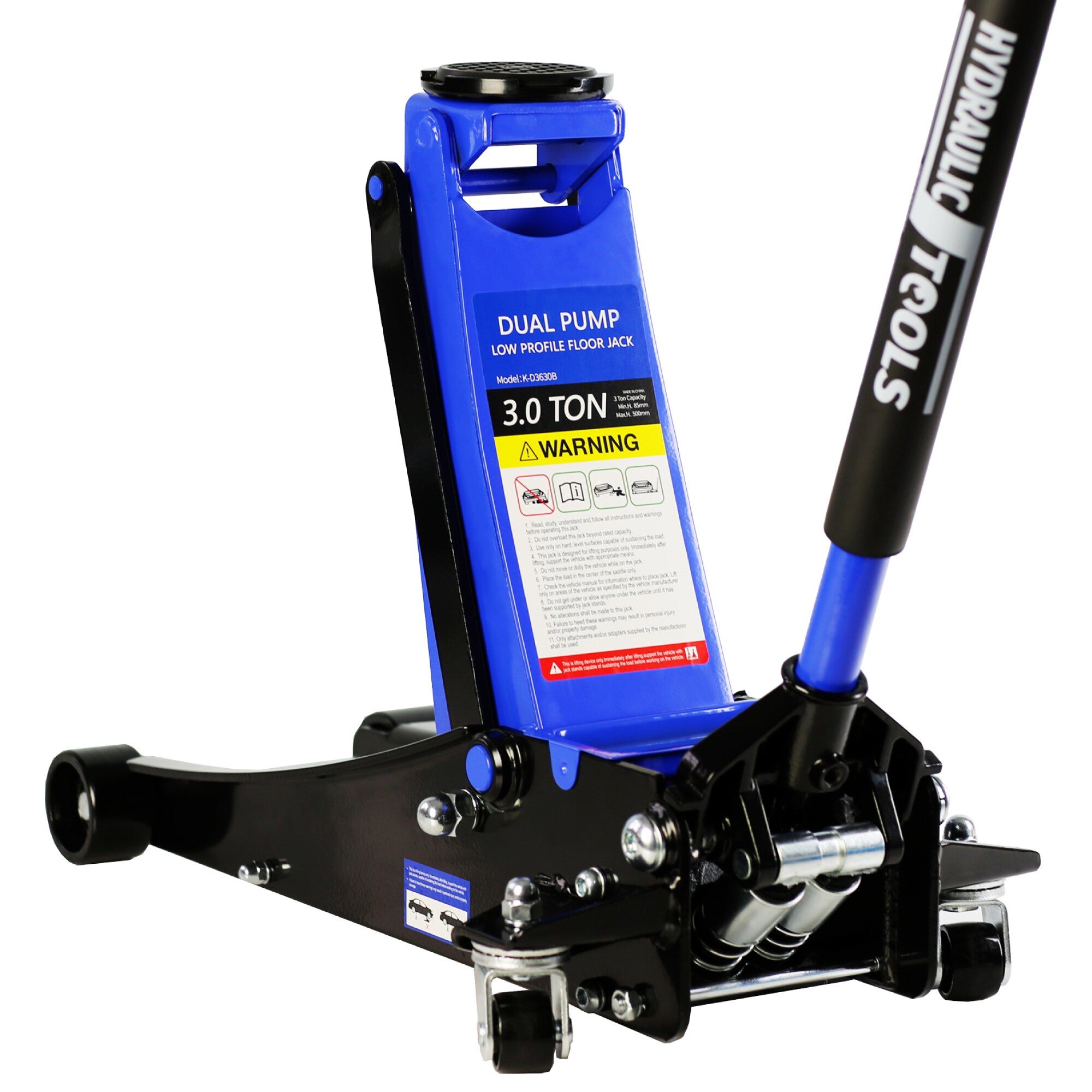 Gaierptone CRXFHG780K3 Blue 3-Ton Steel Hydraulic Low profile floor jack