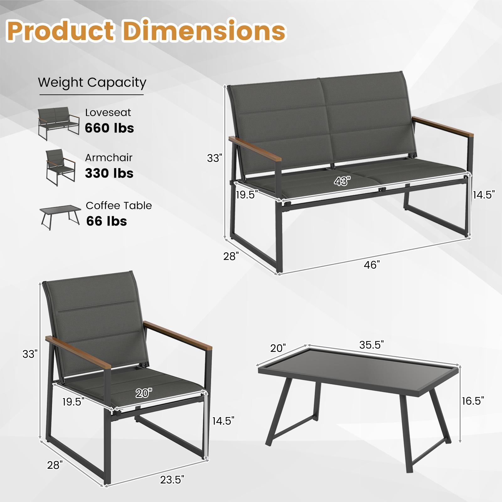 BABOOM BMMP-2218GR Patio-Conversation-Sets - View #6