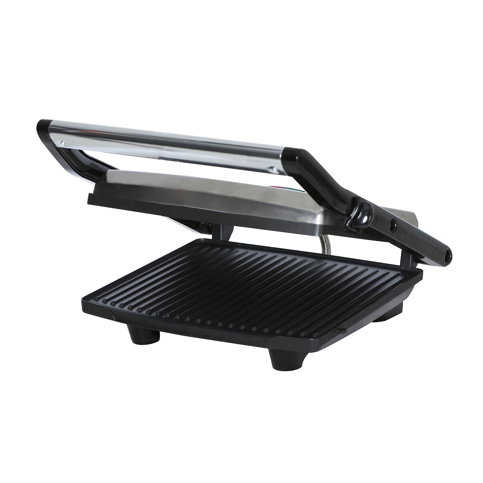 1400-Watt Red Panini Press with Non-Stick Surface