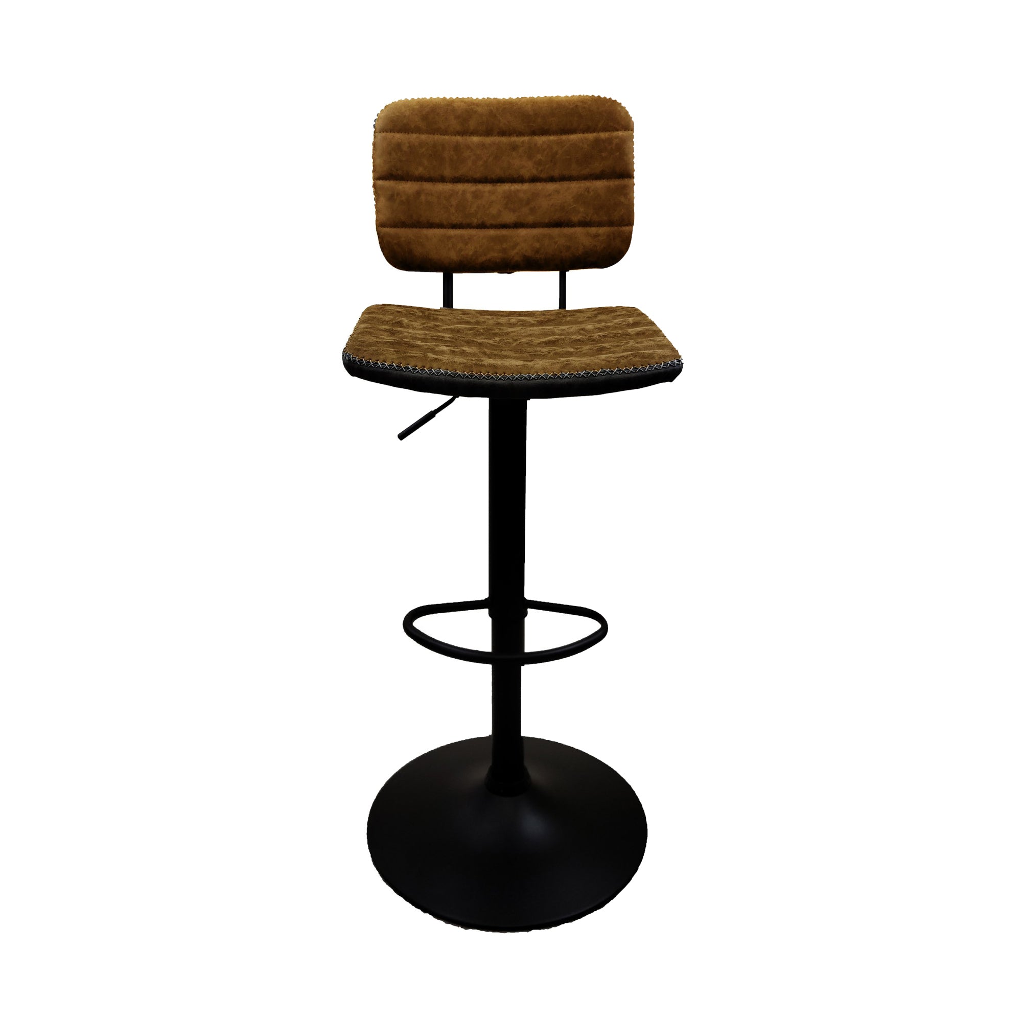 Primitive PCCQ5399PCOG10 Set of 2 Brown 39-in H Tall Swivel Metal Bar Stool