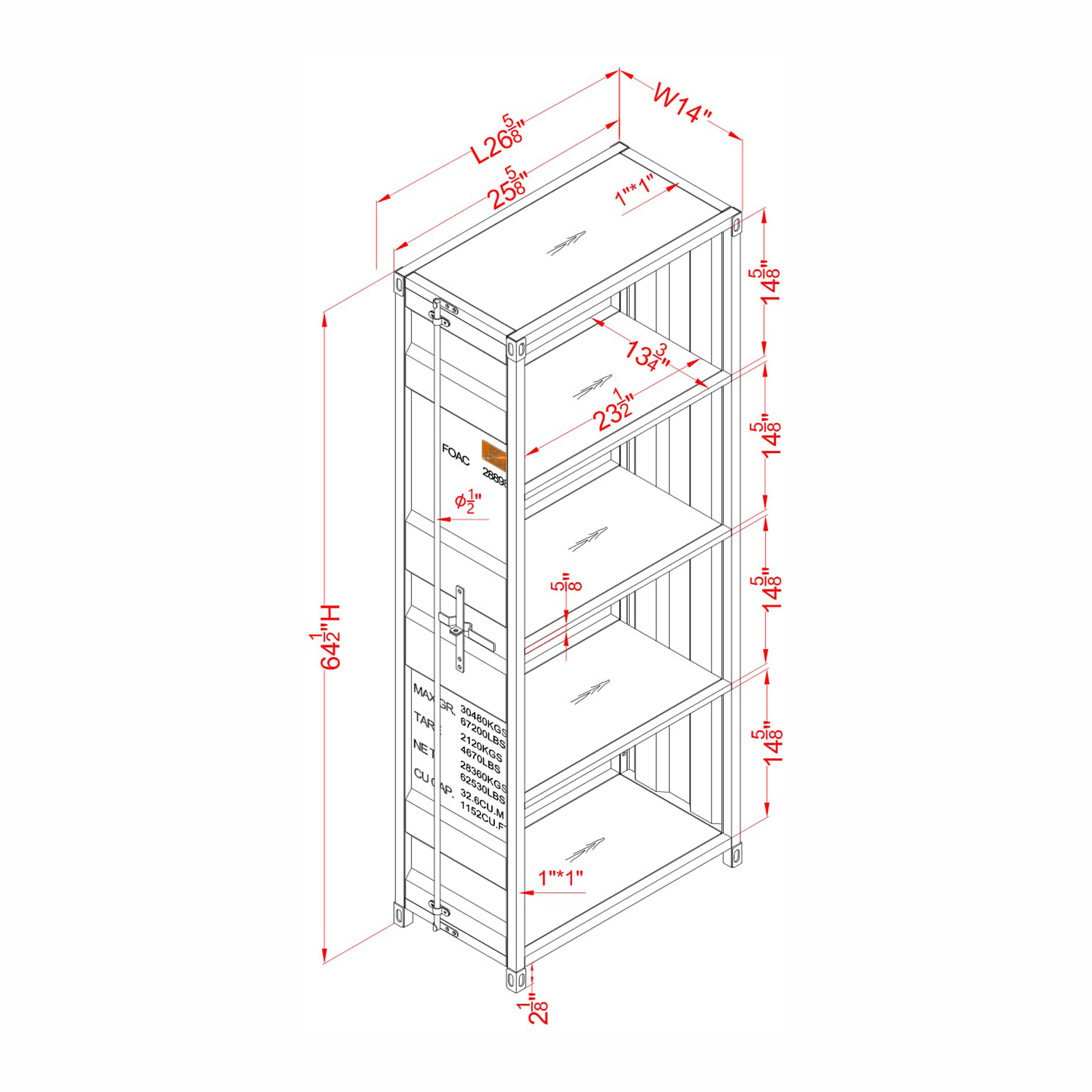 Furniture of America IDF-AC333RD bookcases - View #9