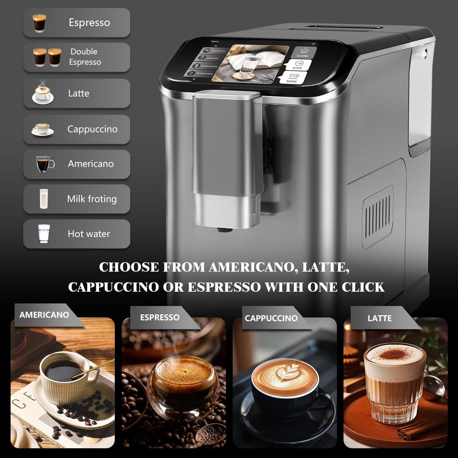 Qeetex JXNAG-PHO-10CYGOGH Espresso-Machines - View #2