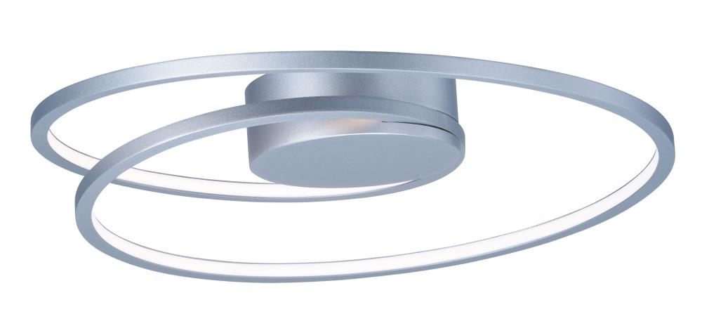 ET2 E21320-MS Cycle 1 -Light 18.25-in Matte Steel Integrated LED Flush Mount Light