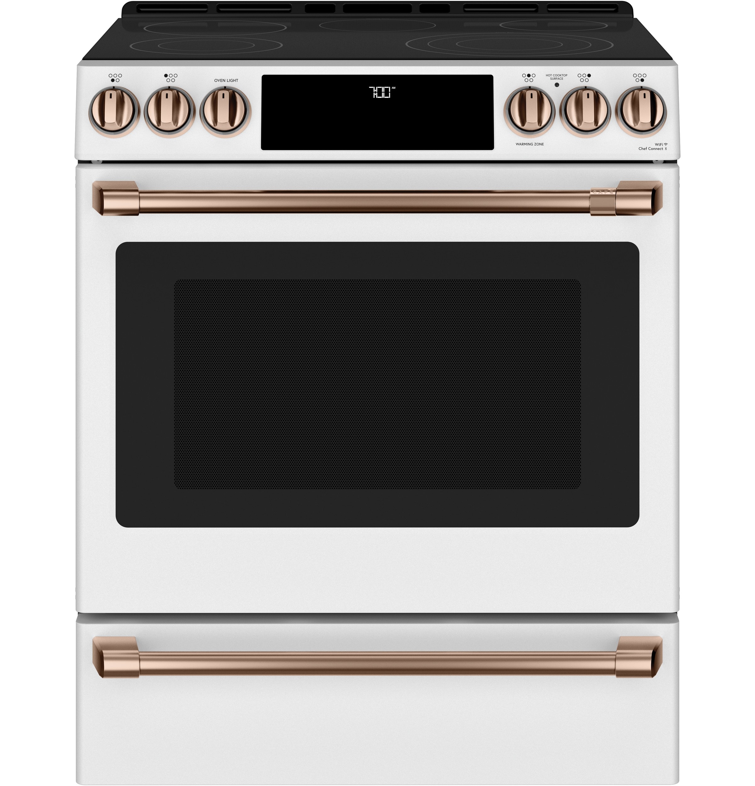 Cafe 30-in Electric Range Handle and Knob Kit (Brushed Copper) in the ...