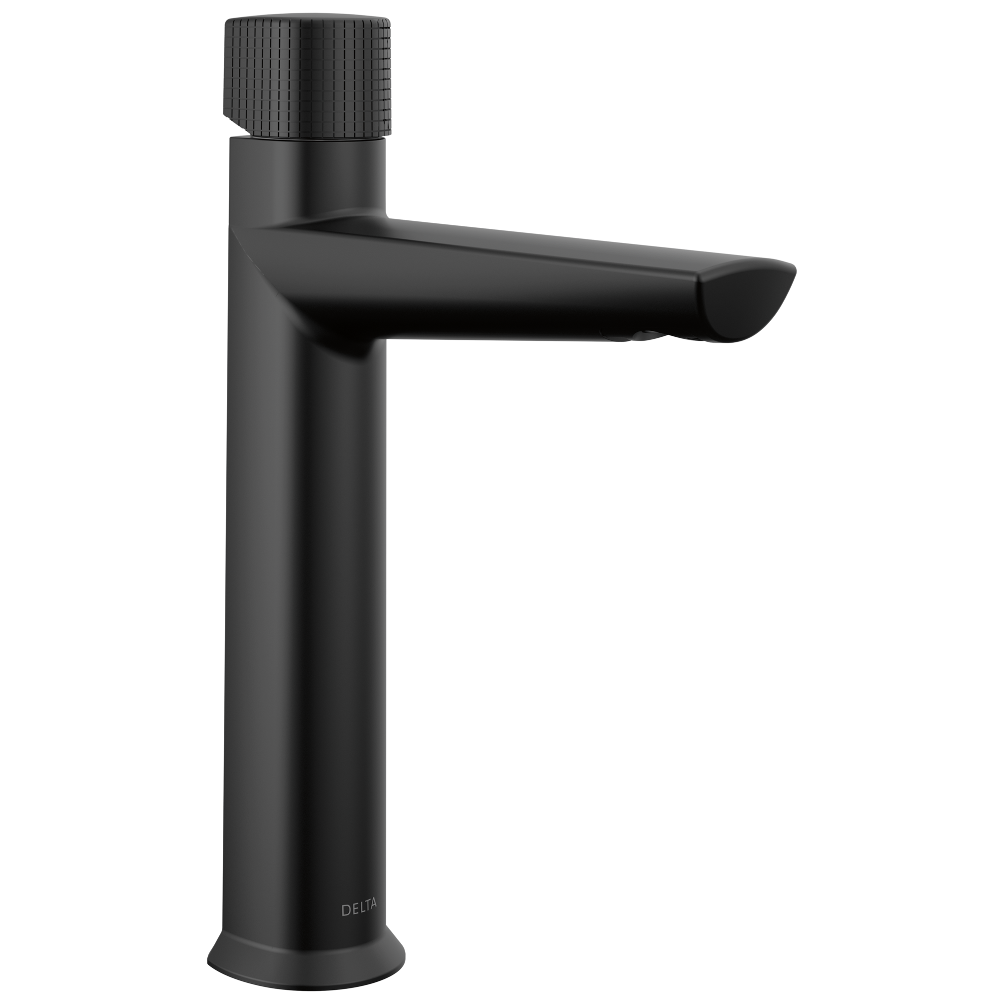 Matte Black Modern Single Hole Bathroom Faucet