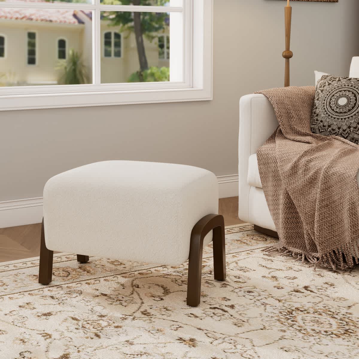 Maison Boucle NH-OTTO-CREAM-L Indoor-Ottomans - View #4