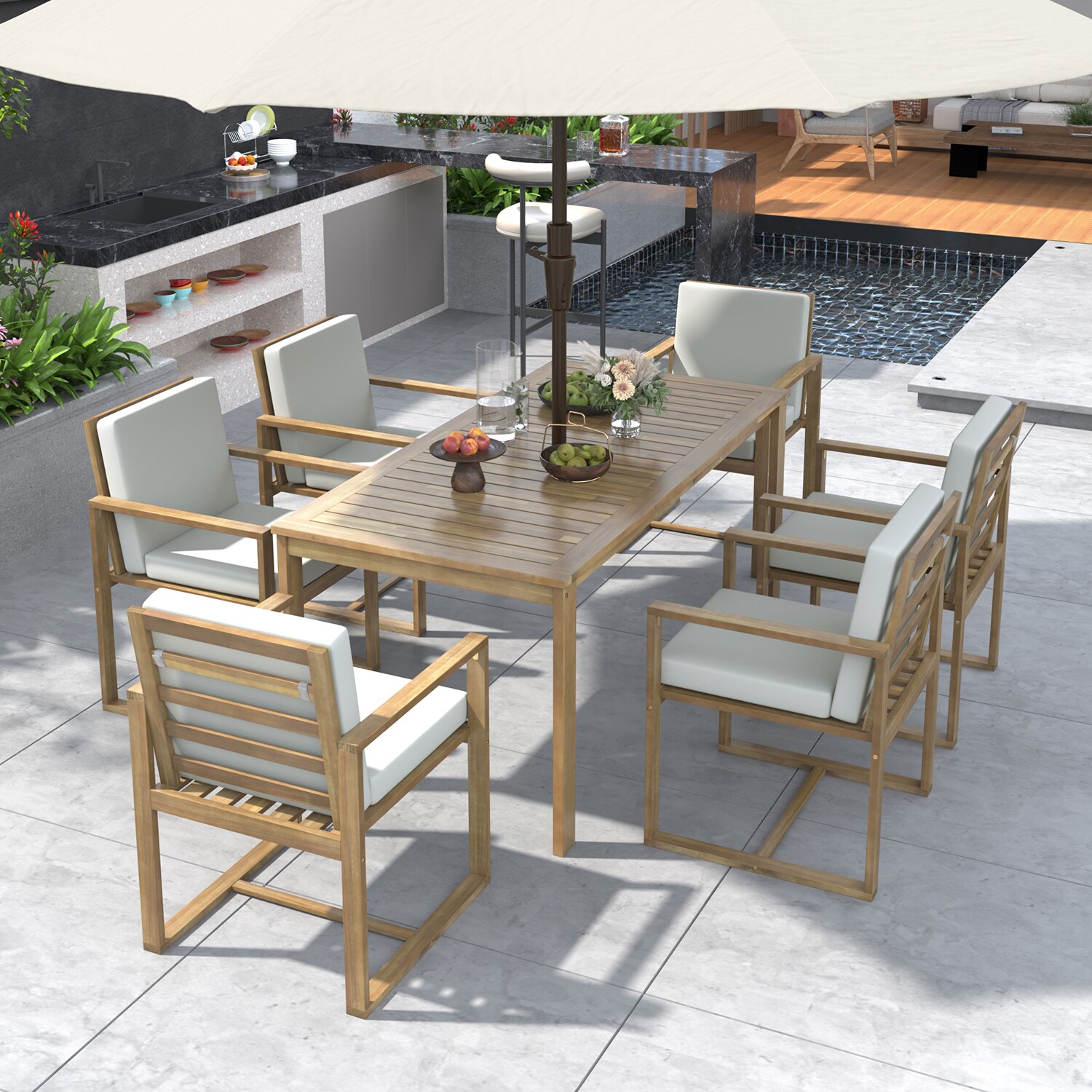 SINOFURN SYA010462WT Patio-Dining-Sets - View #12