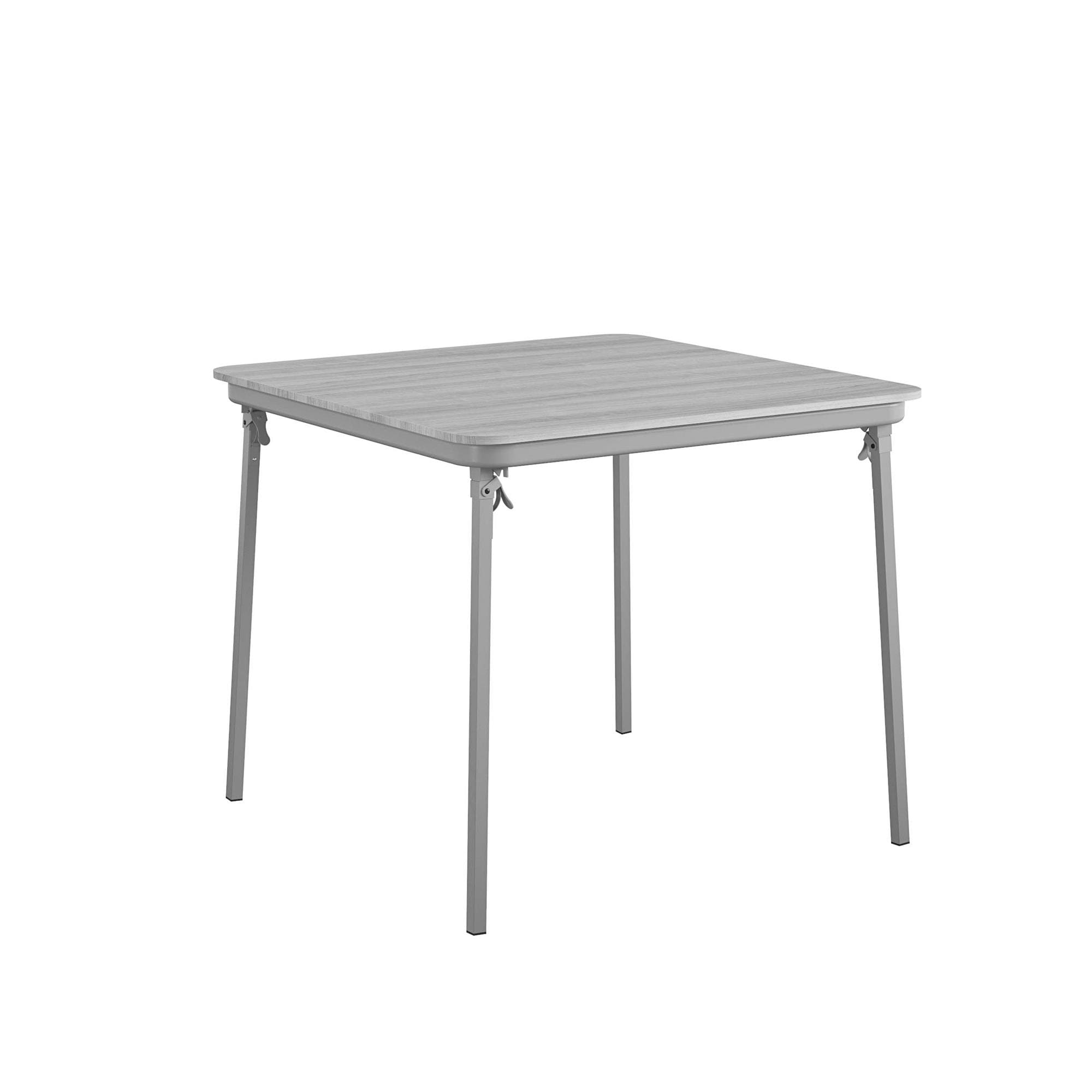 Cosco 2.83 Feet x 2.83 Feet Indoor Square Composite Gray Folding card table 4 Person