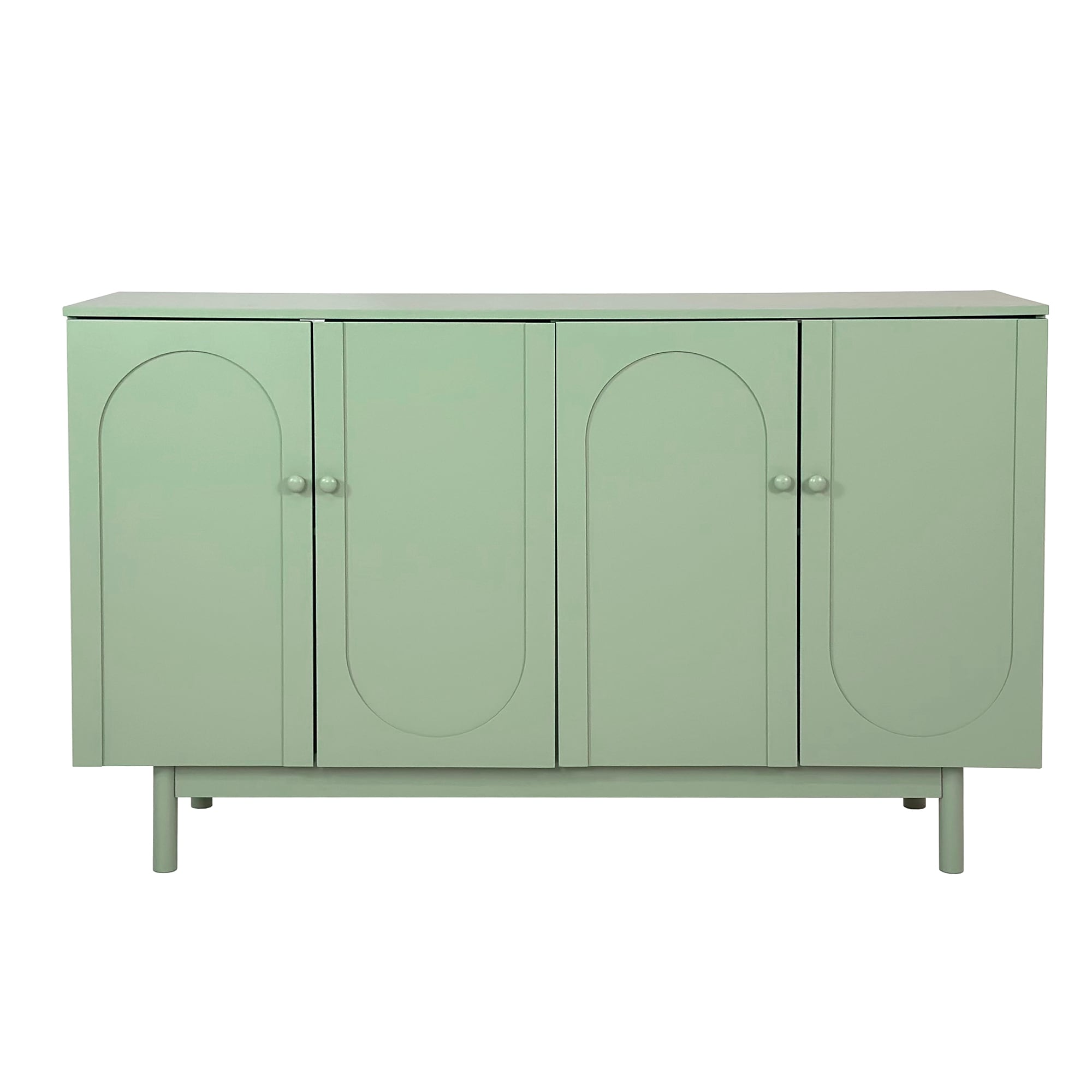 Clihome W50-ZO-LARBCRC531 Sturdy MDF cabinet 59.06-in W x 35.43-in H MDF Mint Green Freestanding Utility Storage Cabinet