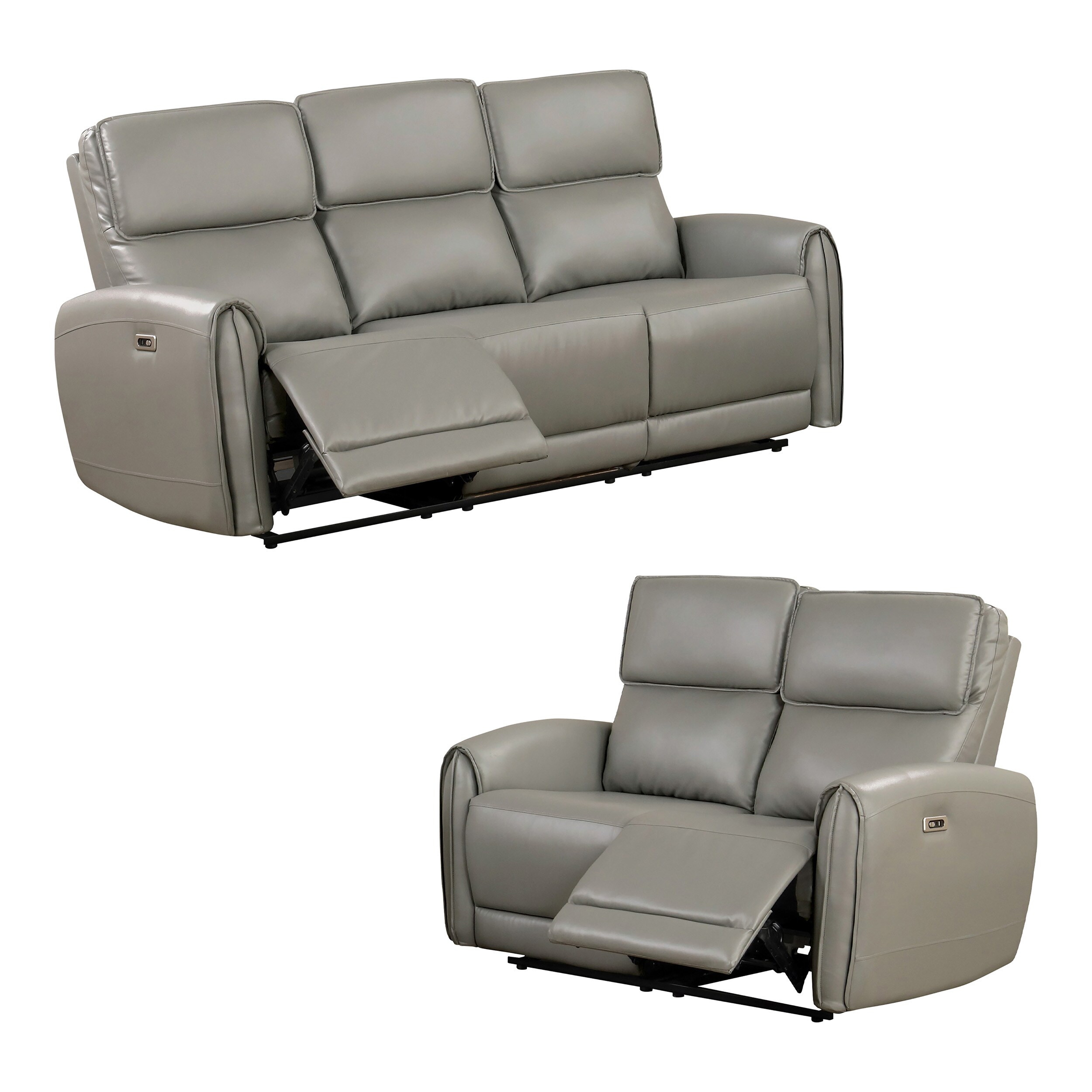 Furniture of America IDF6012GYPM-2PC Living-Room-Sets - View #2