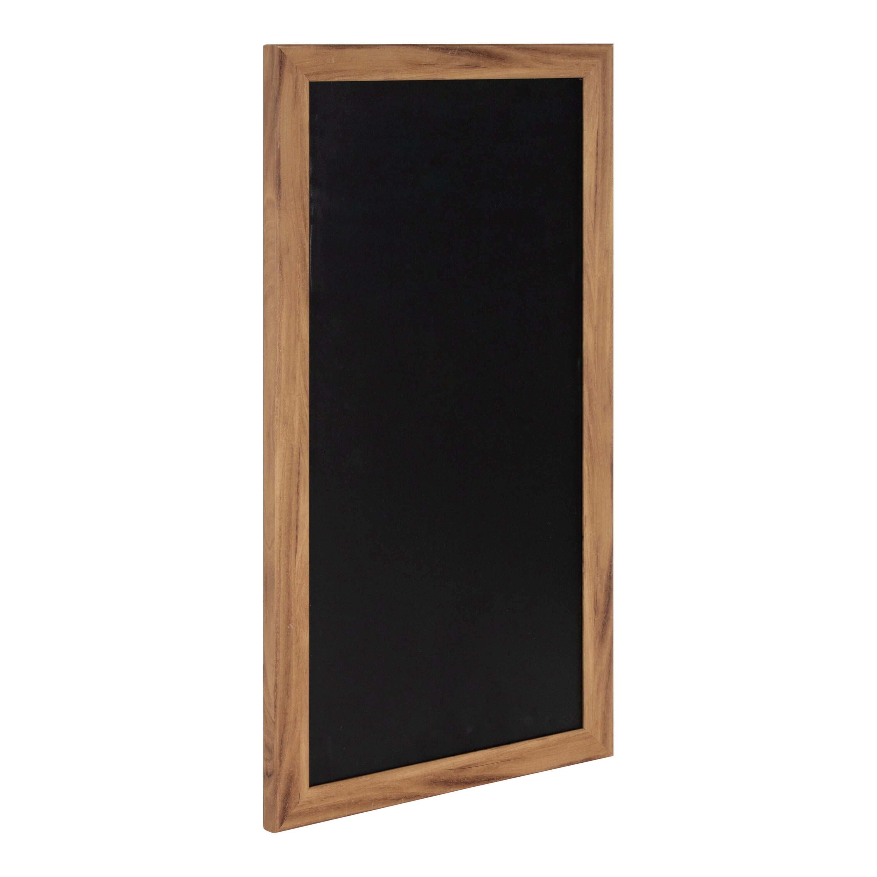 Wooden Rustic Magnetic Chalkboard Brown Wall Mounted Entryway Cabinet 