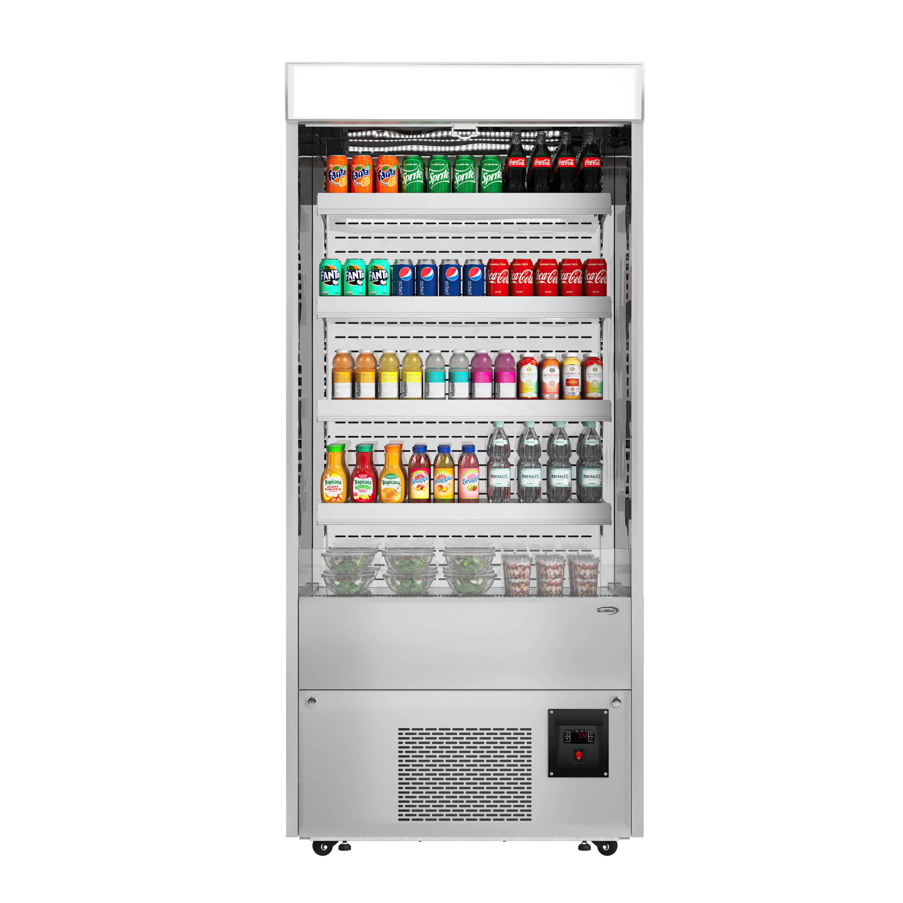 KoolMore KM-CDA-18C-SS 18.5-cu ft Commercial Refrigerators Reach-In ( Stainless steel )