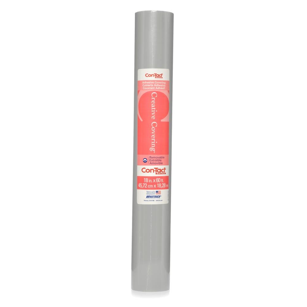 Con-Tact KIT60FC9AA2601 Adhesive Roll, Slate Gray, 18-in x 60-Ft