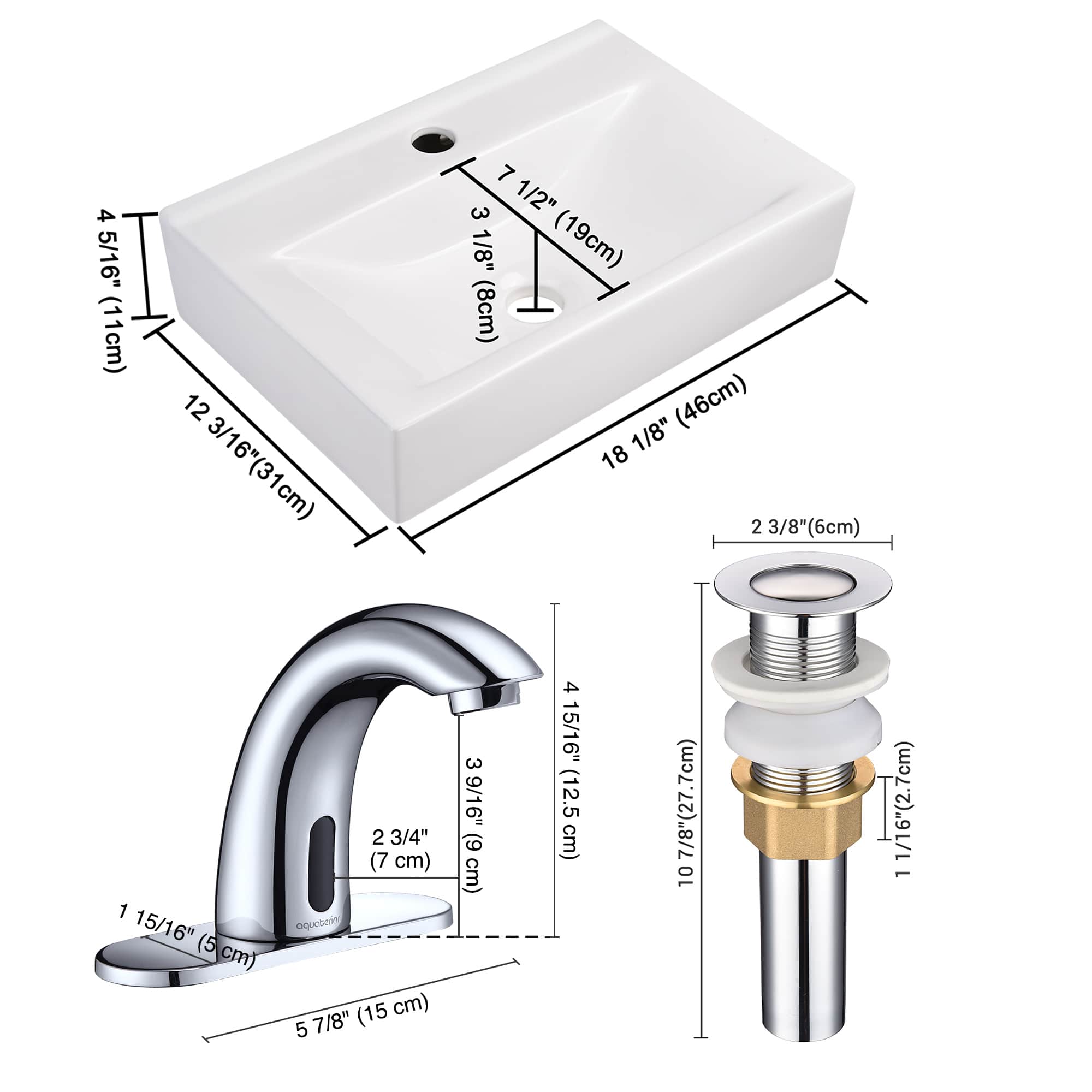 Yescom 80PSKSET025-F-CHR-LO Lavatory-Faucets - View #8