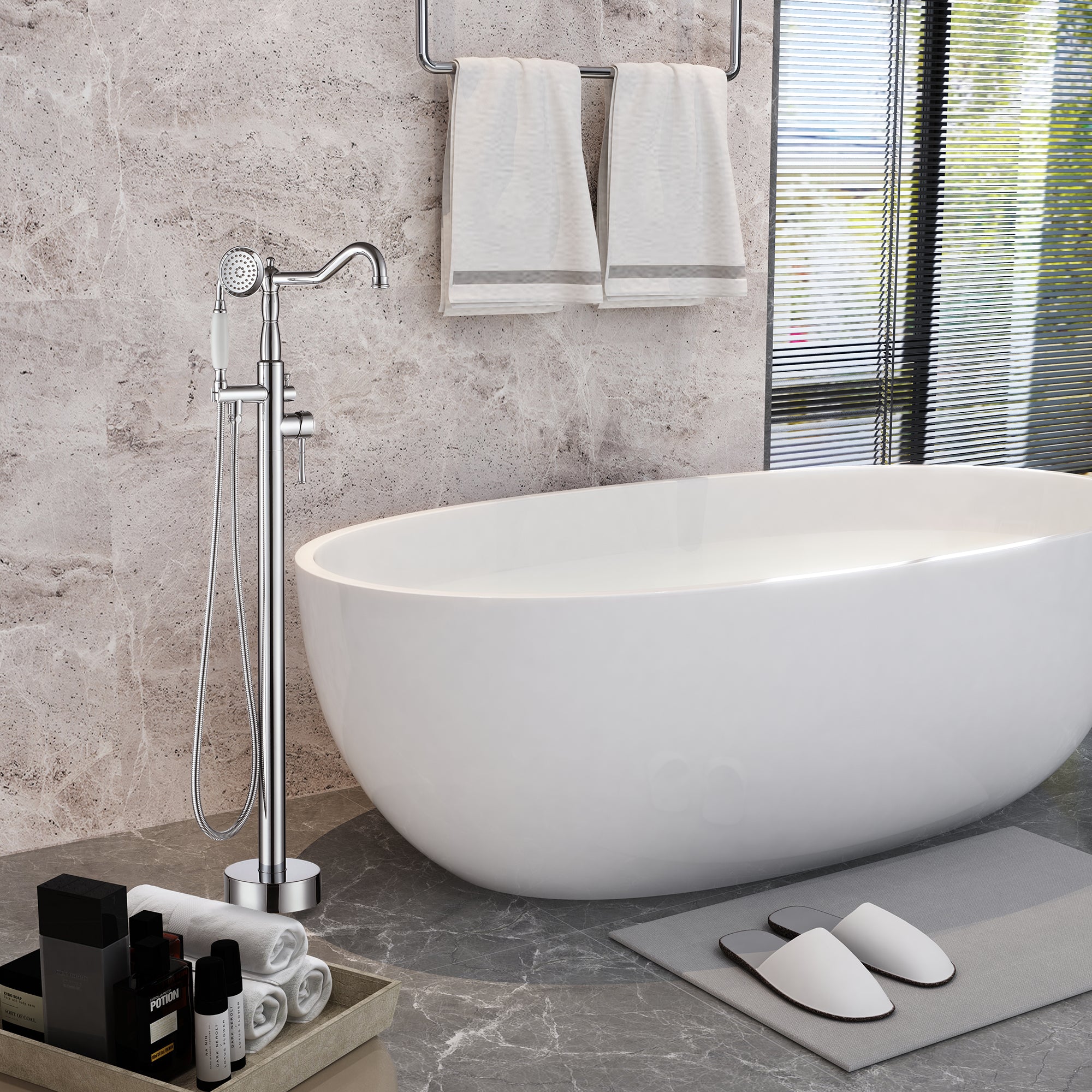 Boyel Living BL01-CP Roman-Tub-Faucets - View #4