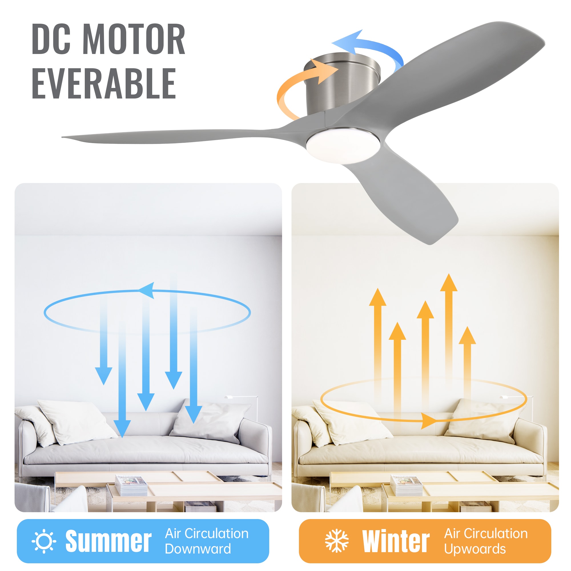 Yardreeze KBS-52K109-SN Ceiling-Fans - View #2