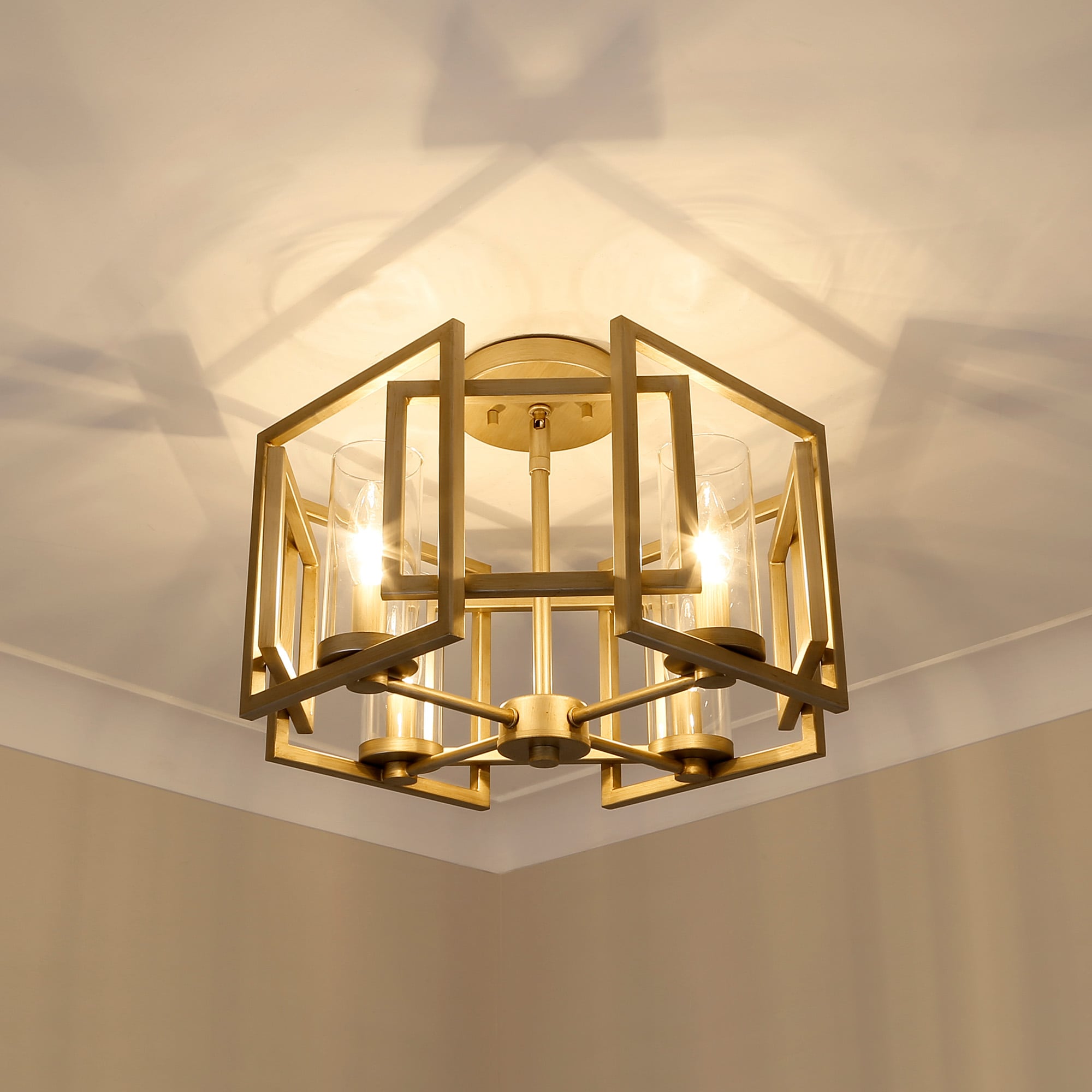 Golden Lighting 6068-FM WG flushmounts - View #4