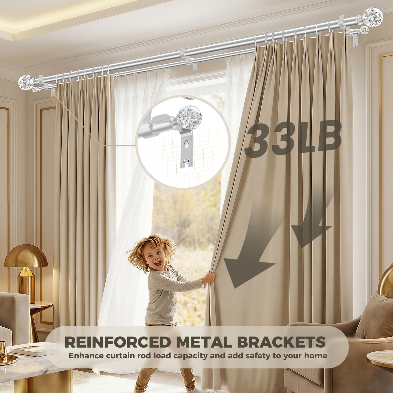 KIWDZFU LKI0818A1312 Curtain-Rods - View #2