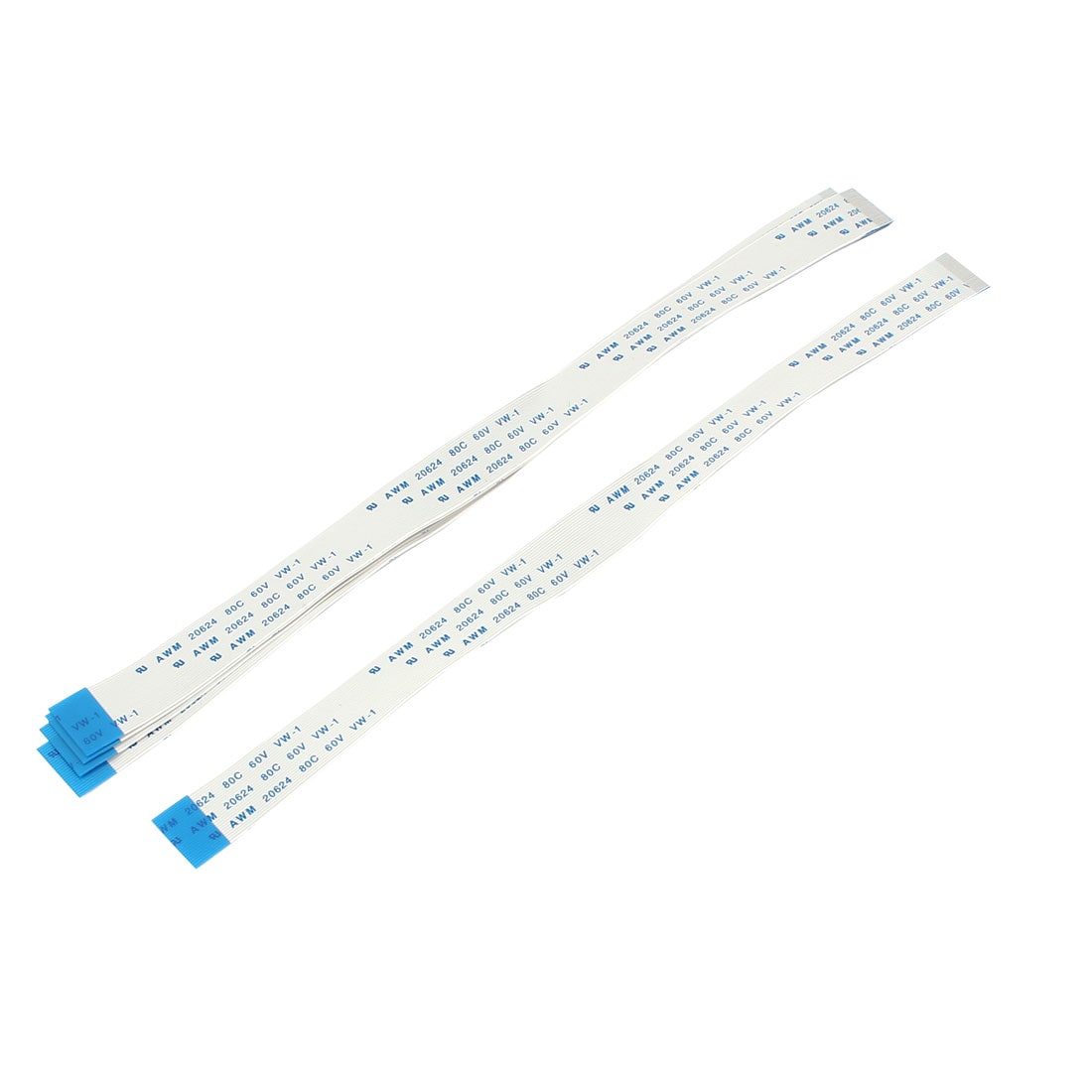 Unique Bargains B Type 5pcs AWM 20624 80C 60V VW-1 24 Pin 200mm FFC Flexible Flat Cable