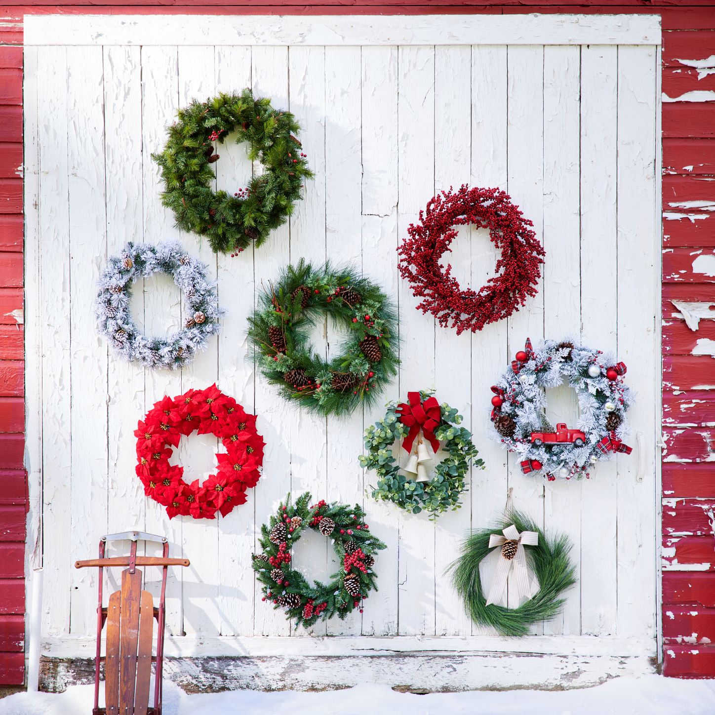 Fru-cool recycled Christmas wreath - Linaloo