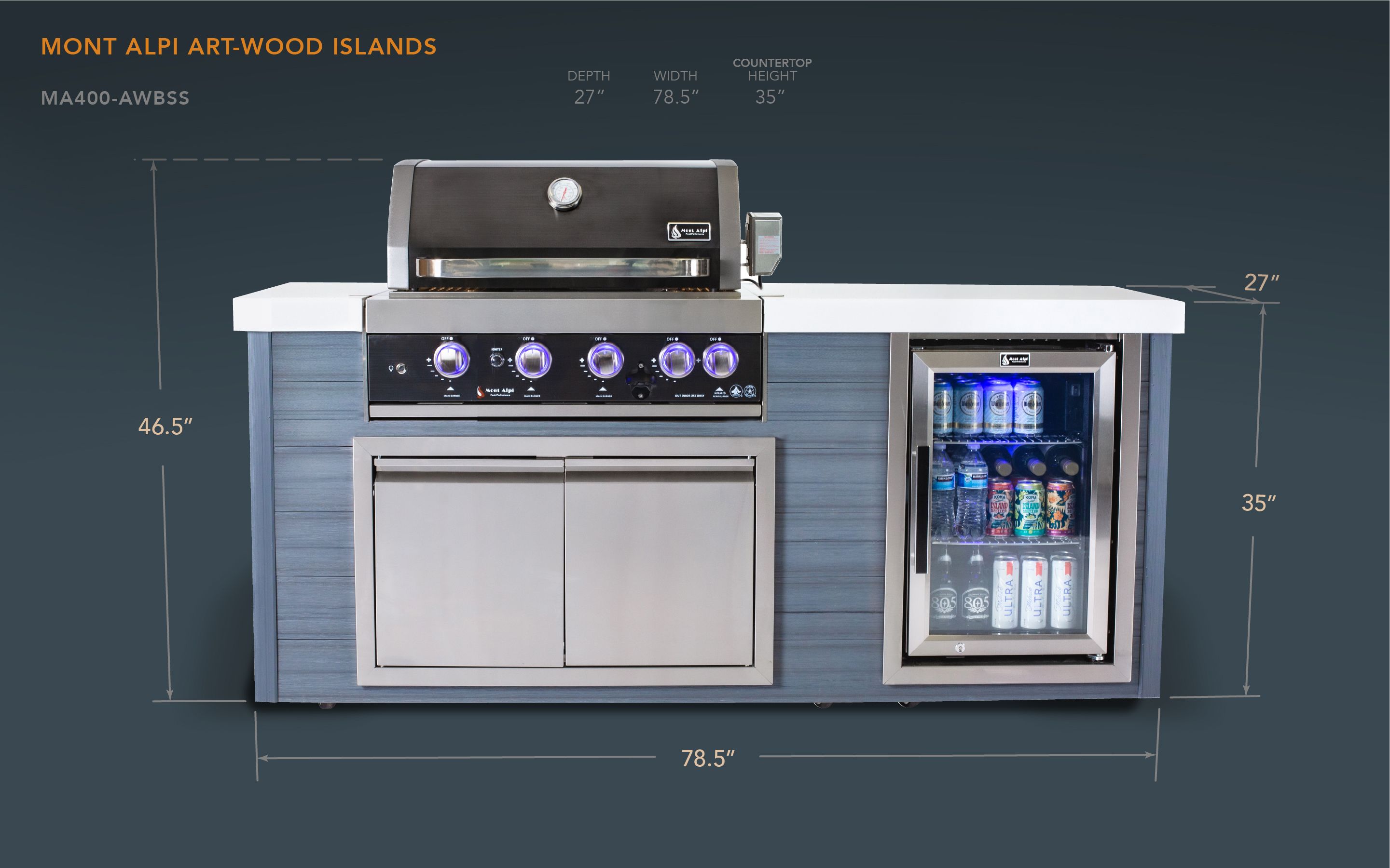 Mont Alpi MA400-AWBSS Modular-Outdoor-Kitchens - View #2