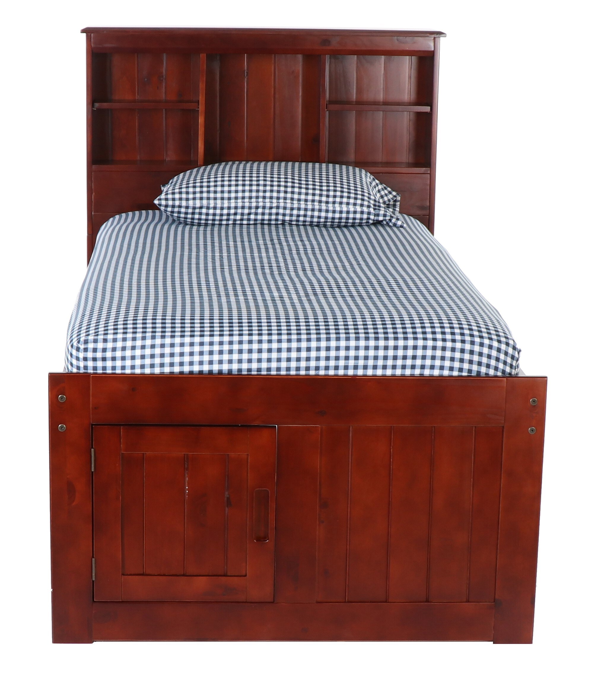 Oshome Rich Merlot Twin Wood Captain Bed With Storage 82820k6 22 At 7727