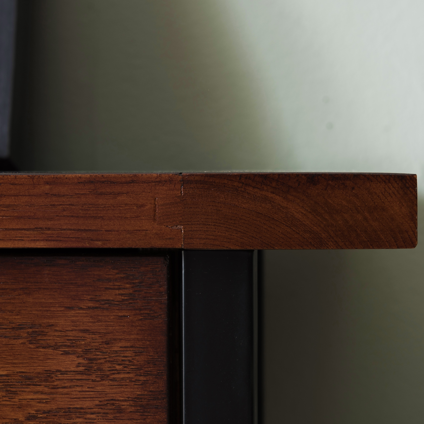 Adjustable Burnished Oak 30" Bookcase with Matte Black Base