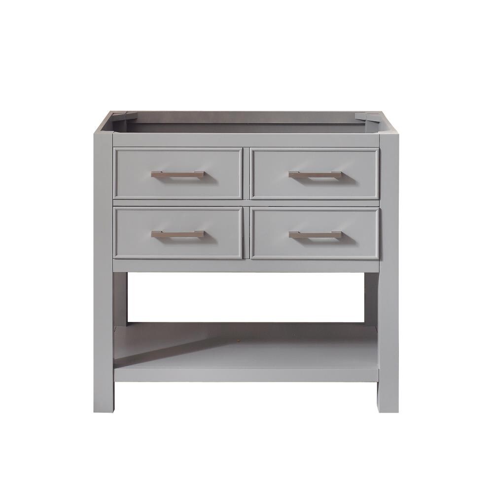 Avanity BROOKS-V36-CG Brooks 36-in Chilled Gray Bathroom Vanity Base Cabinet without Top