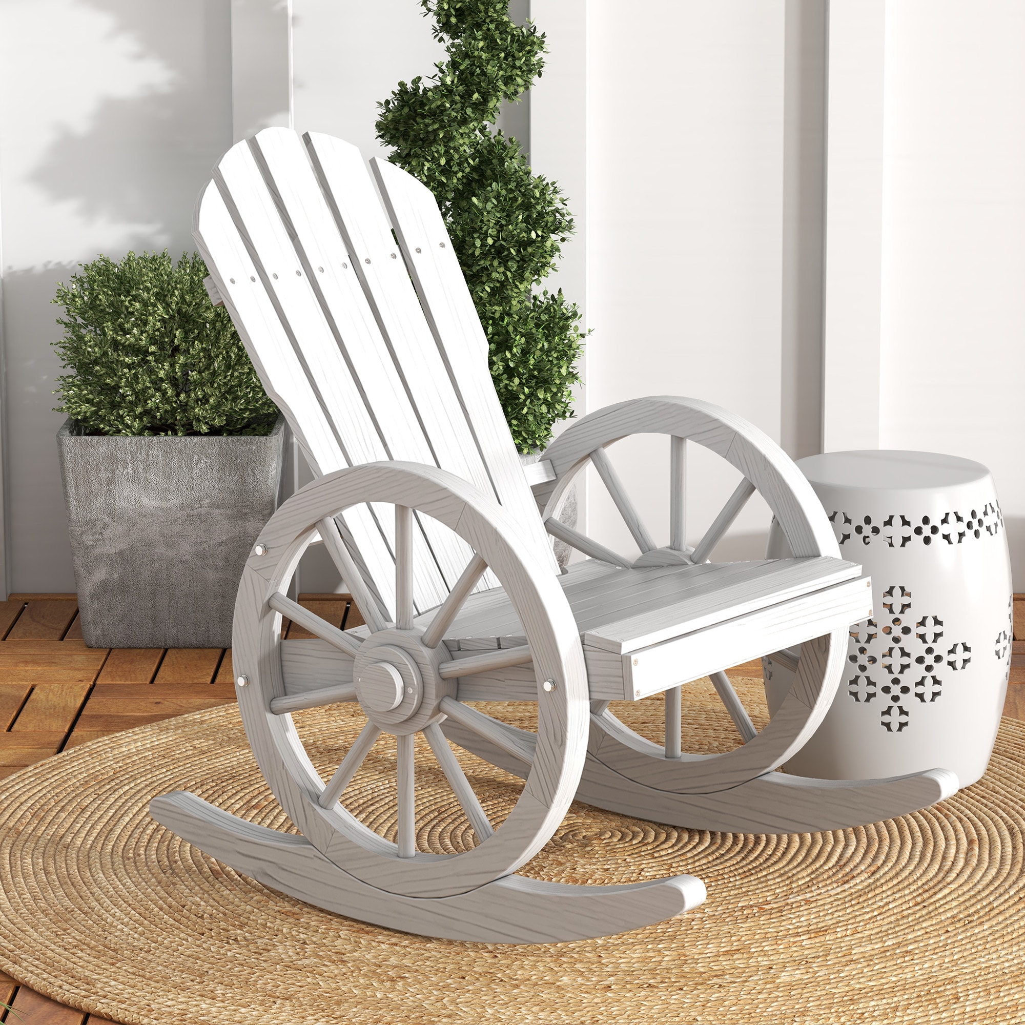 Outsunny 84A-126V00WT Patio-Chairs - View #2