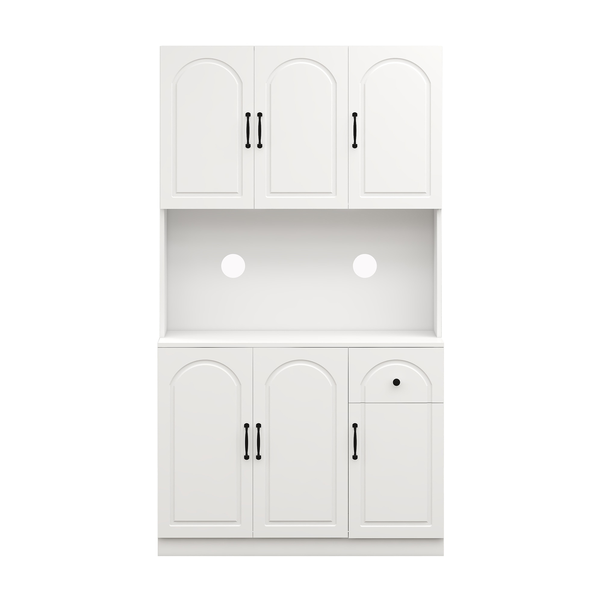 Bybafun YB9300069 Contemporary/Modern White Pantry