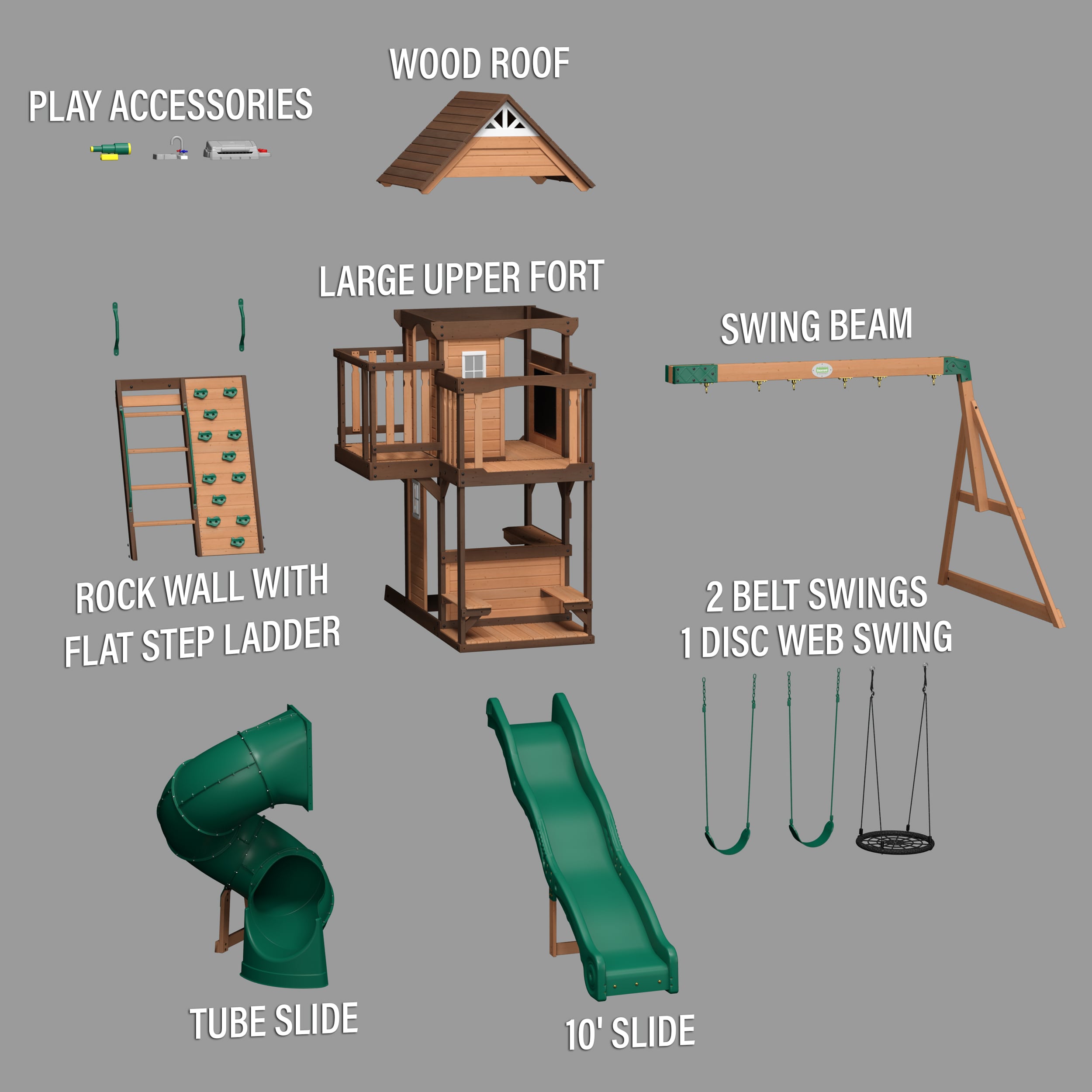 Backyard Discovery 2001053COM Wood-Playset-Kits - View #12
