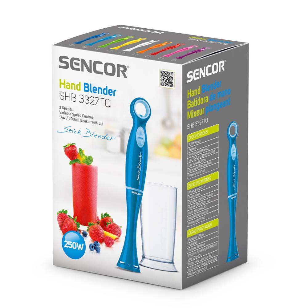 Sencor SHB4367TQ Stick Blender with Accessories, Turquoise