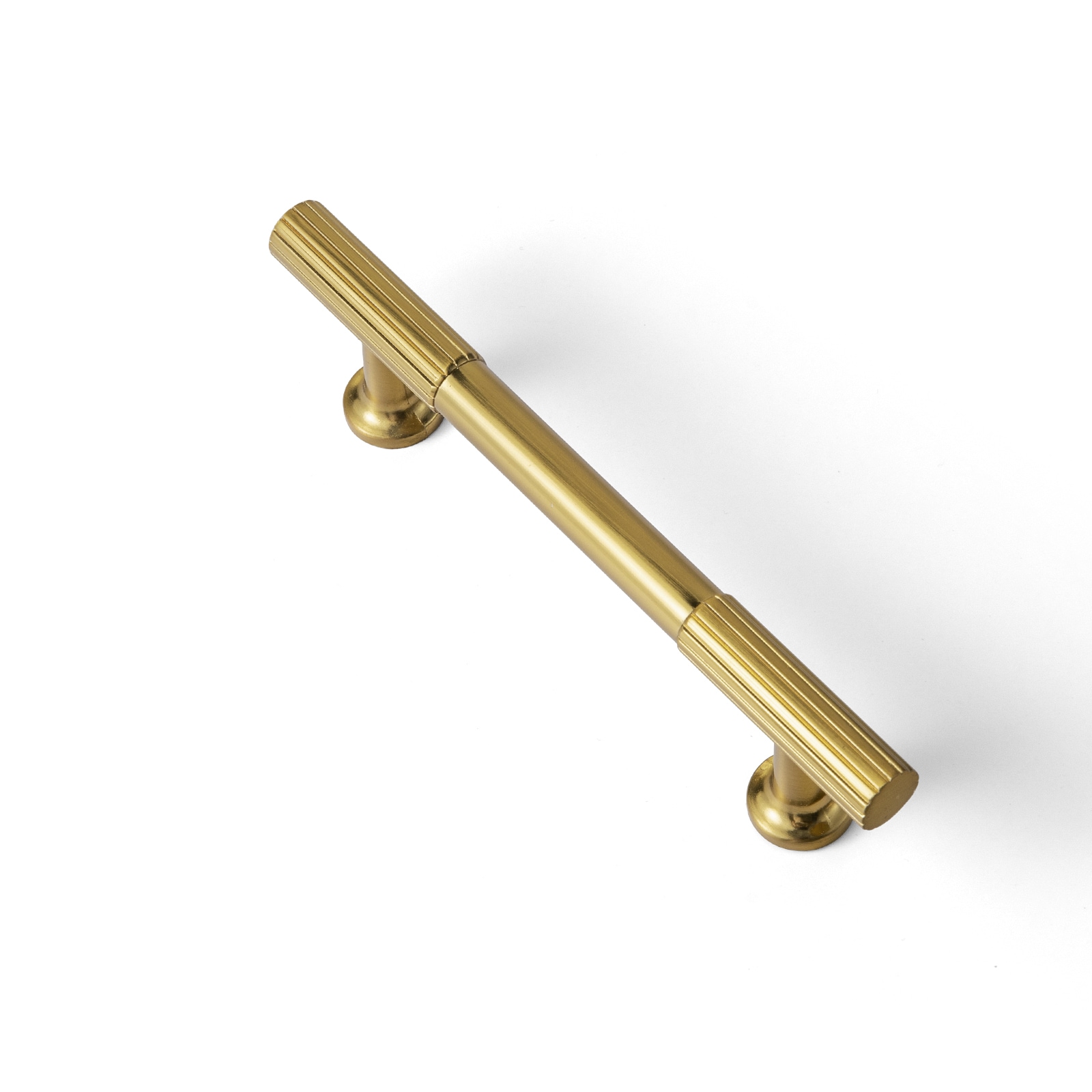 Miaokesen 9596LSJ-96 3-3/4-in , 96mm Center to Center Brushed Gold Novelty Handle 6 -Pack