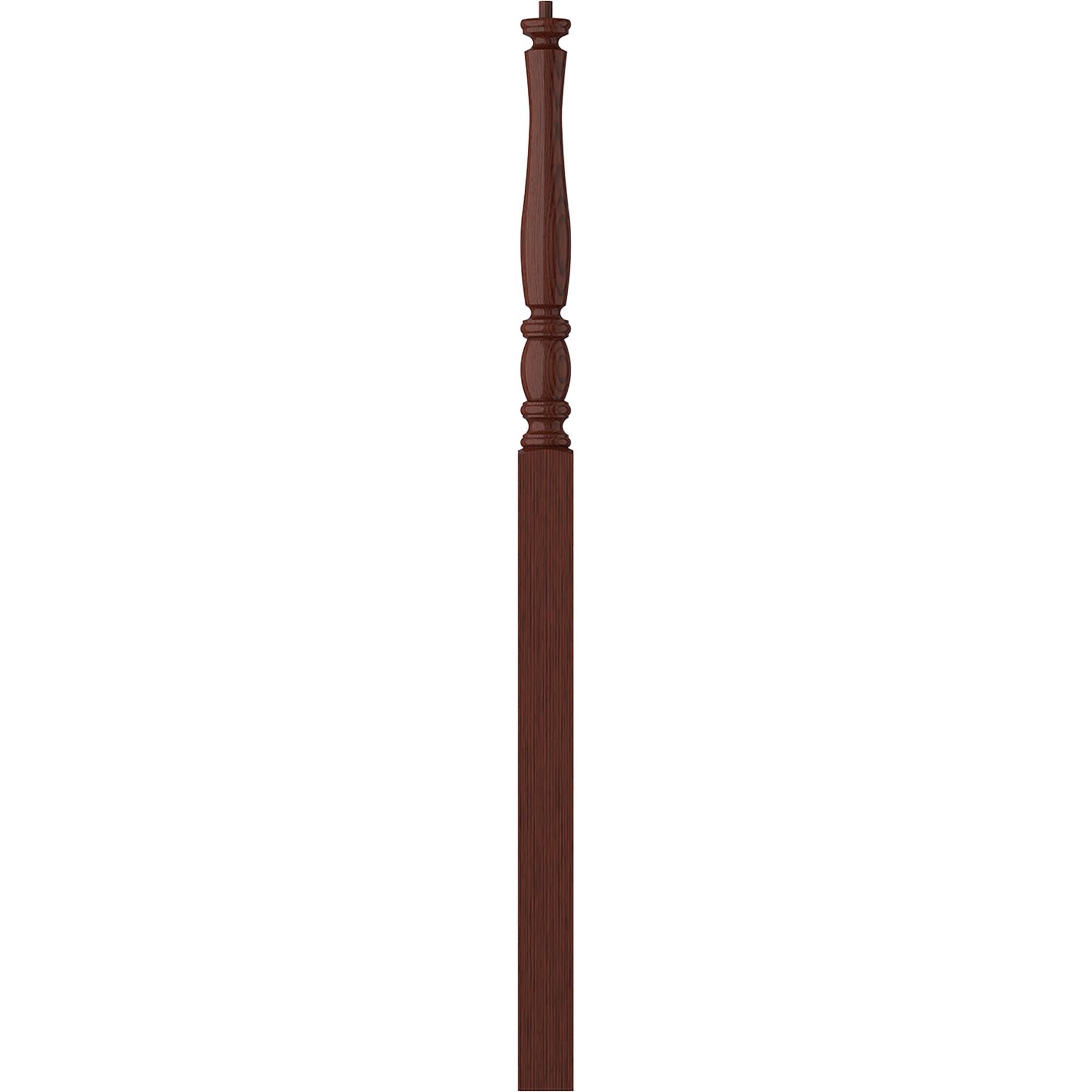 L.J. Smith Stair Systems LJP-3215-MH LaSalle 3-in x 58-in Unfinished Mahogany Intermediate Stair Newel Post