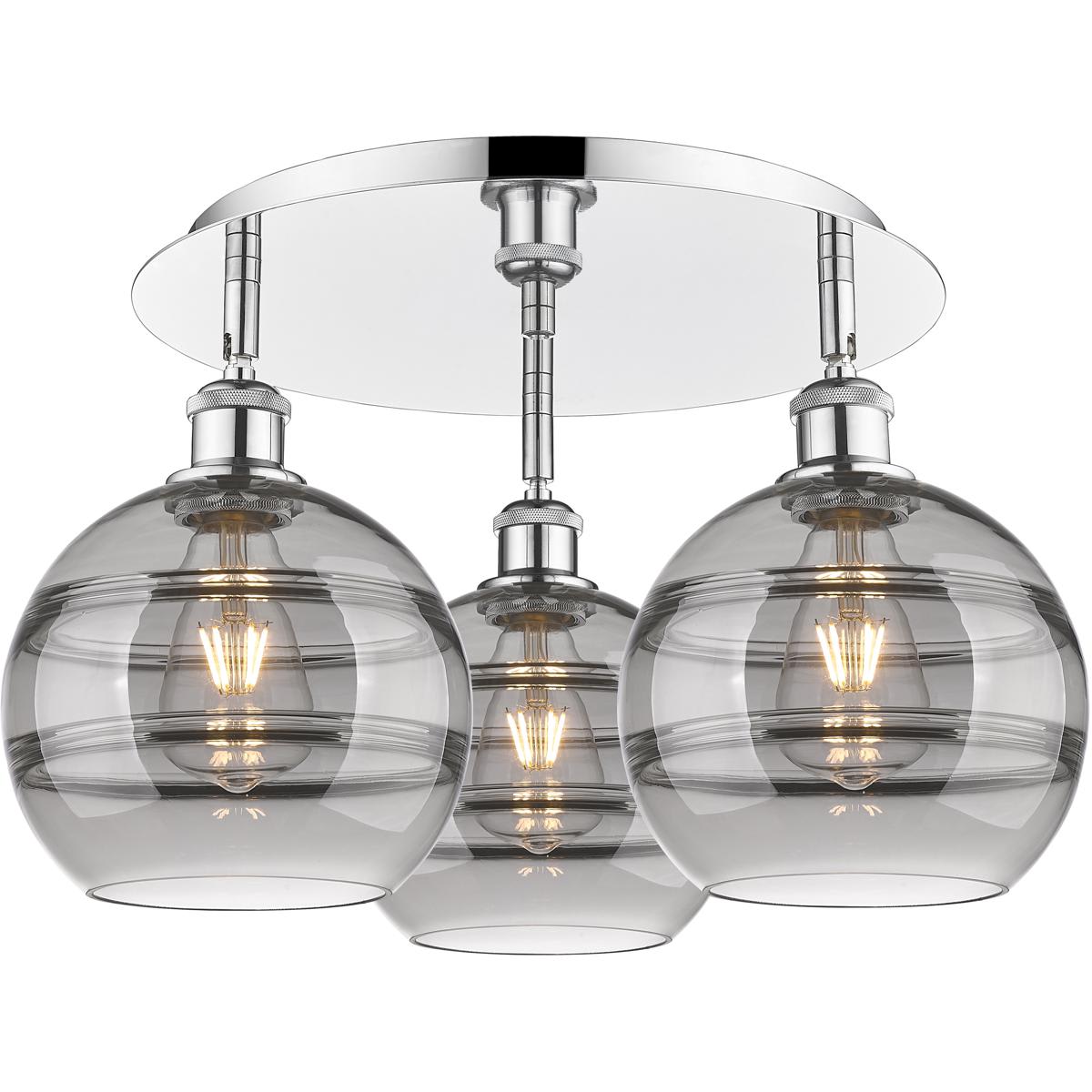 Innovations Lighting 2670890 516-3C-PC-G556-8SM Ballston Rochester Flush Mount