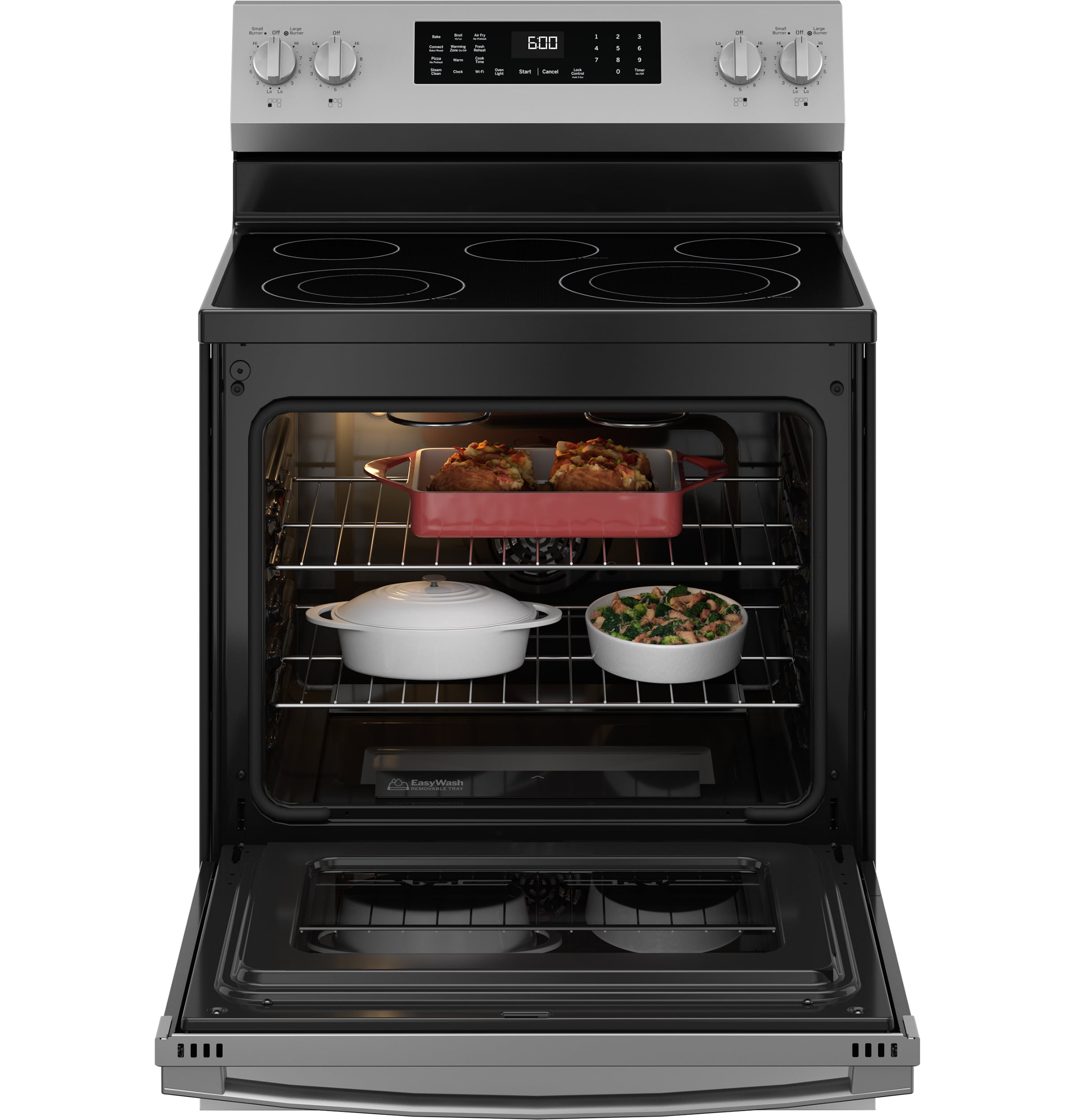GE GRF600AVFS Freestanding-Electric-Ranges - View #2