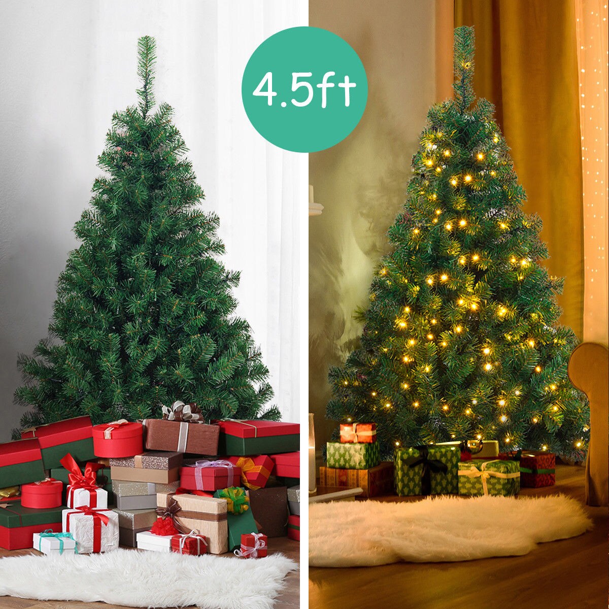 Costway CM21226 Artificial-Christmas-Trees - View #5