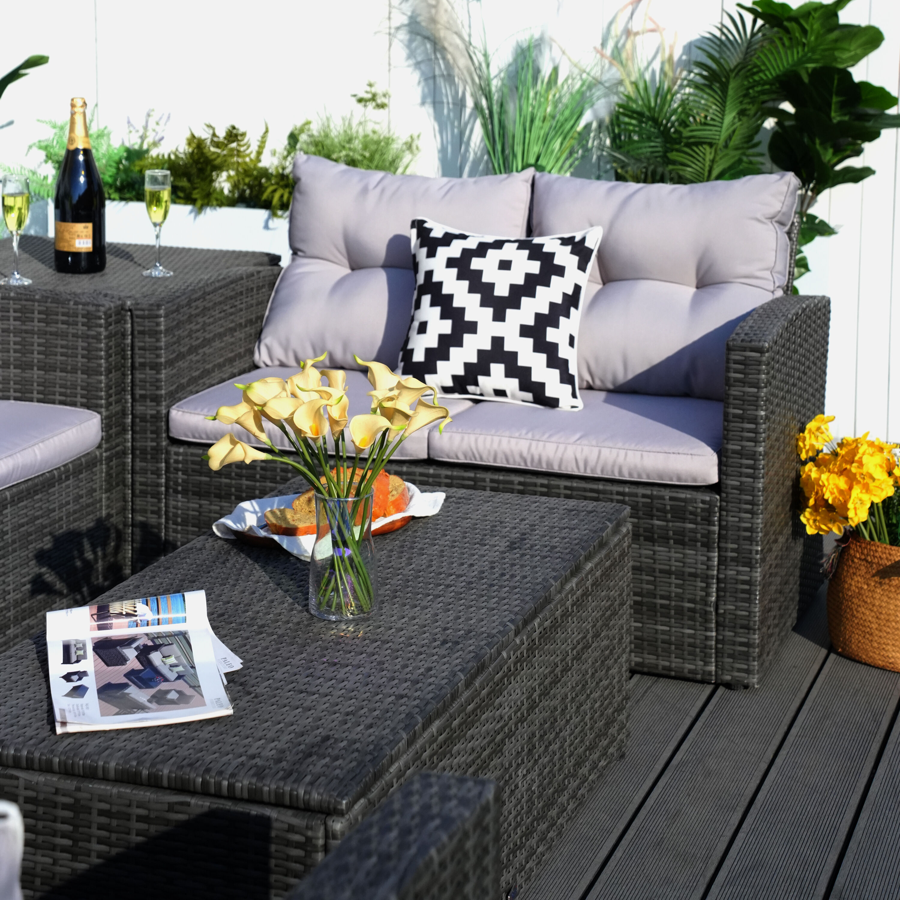 Moda Furnishings MOS-1503-G Patio-Conversation-Sets - View #11