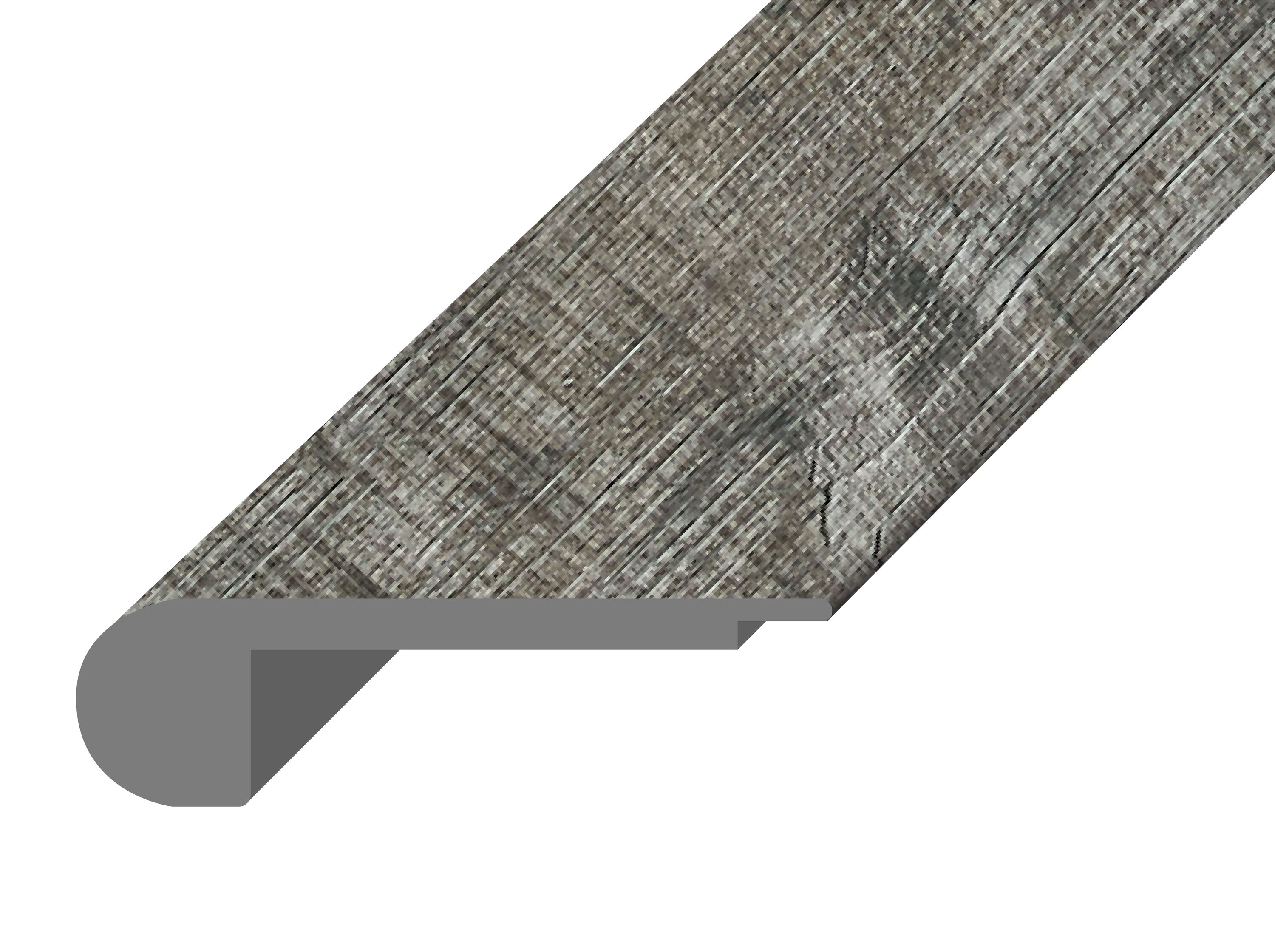 Armstrong Flooring TS5SC724LZ Assurity 2.75-Inches x 94-Inches x 0.75-Inches Rustic Brown Prefinished Vinyl Oak Overlap Stair Nosing