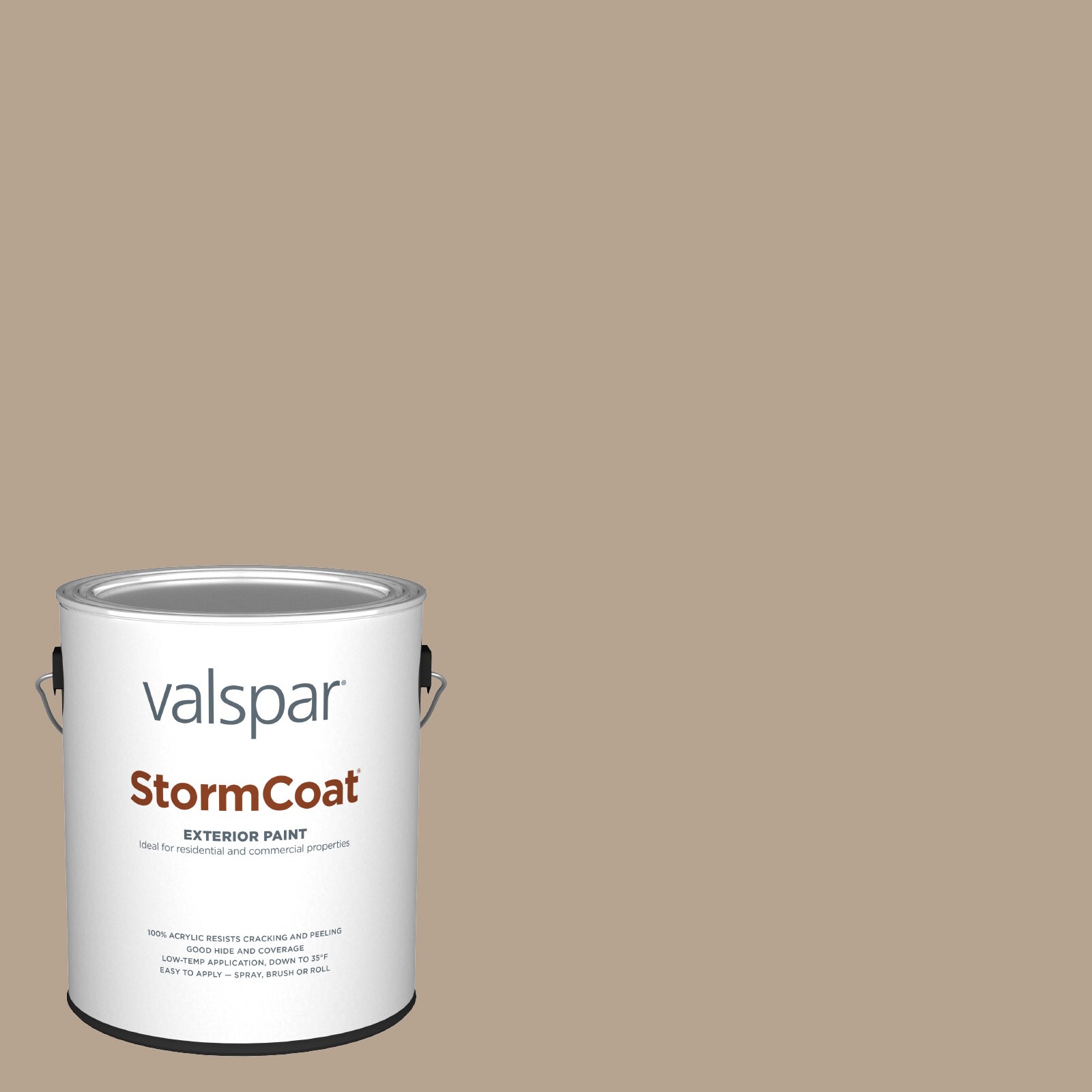 Valspar 2008-9C-146990 Storm Coat Satin Faint Maple 2008-9C Latex Exterior ( 1-gallon )