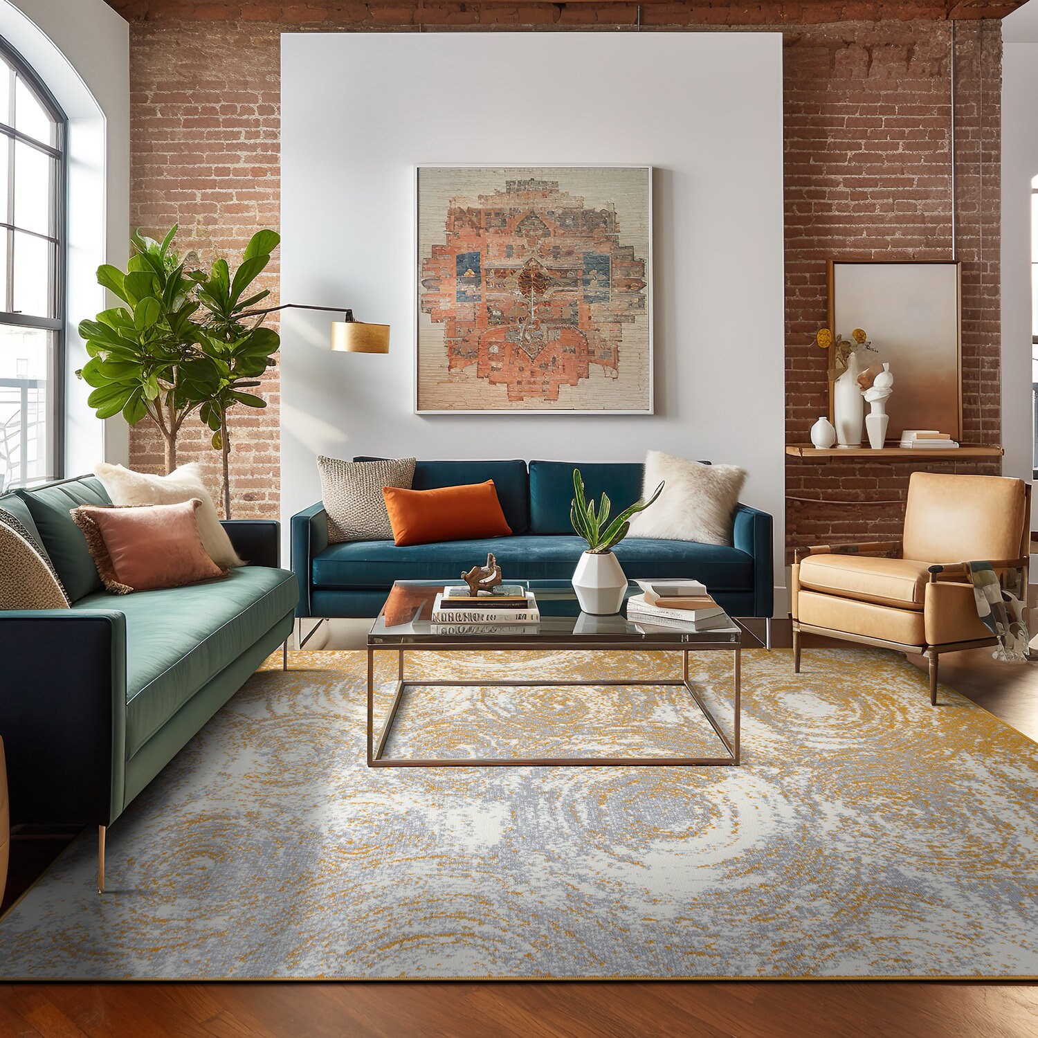World Rug Gallery 3002YELLOW5X7 rugs - View #6
