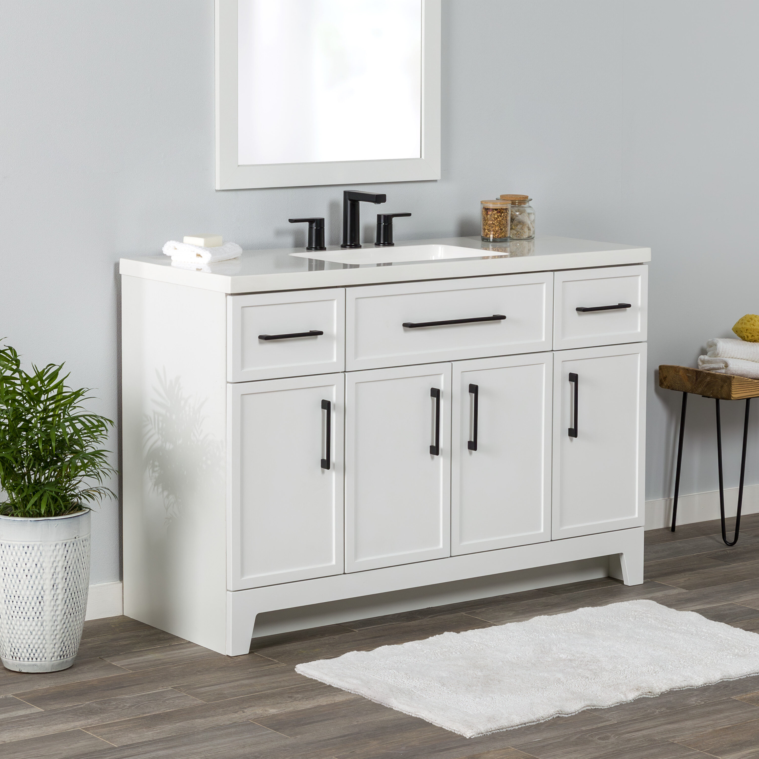 Style Selections LW24W48P2-WH Bath-Vanity-Combo - View #6