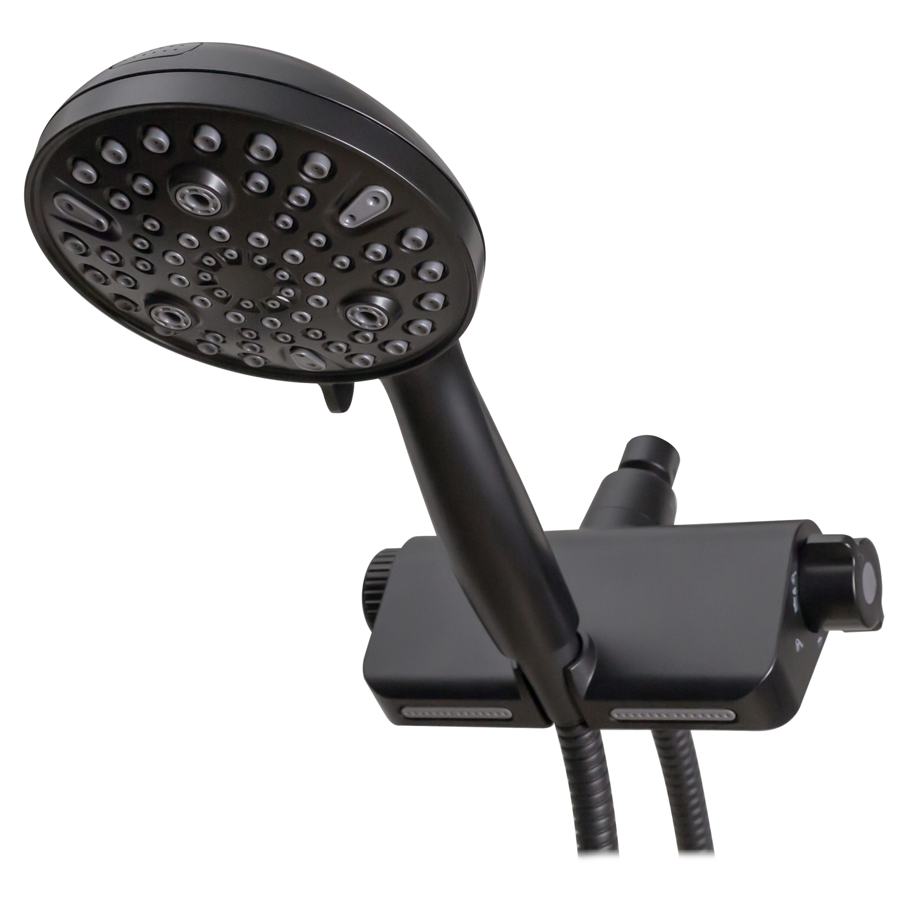 Westbrass HSF731-62 10.0 -Spray Matte Black 5-in Round Dual/Combo Filtered Shower Head 1.8 GPM