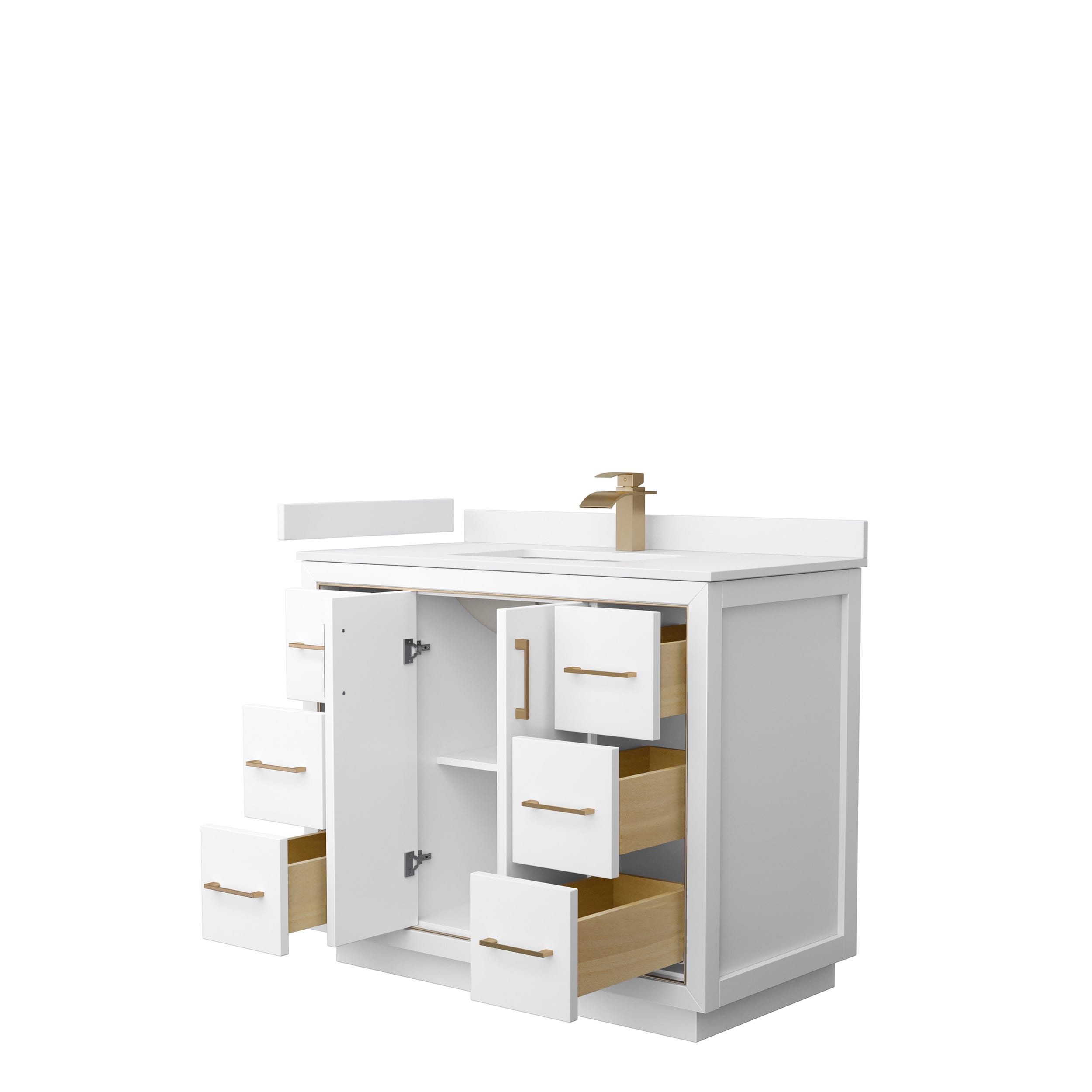 Wyndham Collection WCF111142SWZWCUNSMXX Bath-Vanity-Combo - View #2