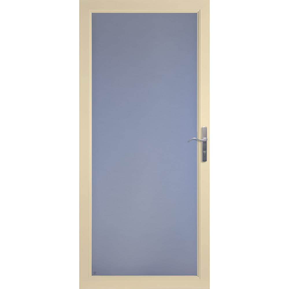 LARSON Secure Elegance Almond Full-View Aluminum Storm Door (Common: 32 ...