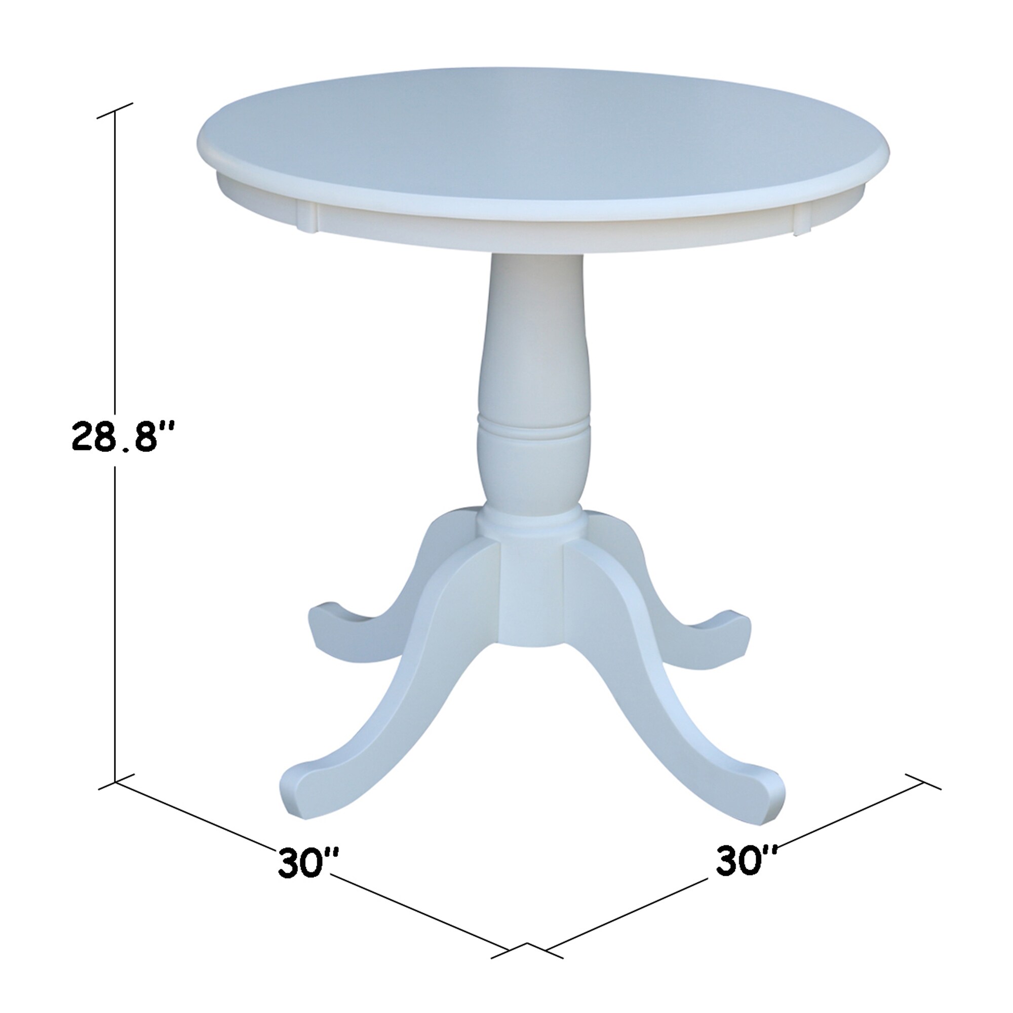 30 Diameter Round White Table Top