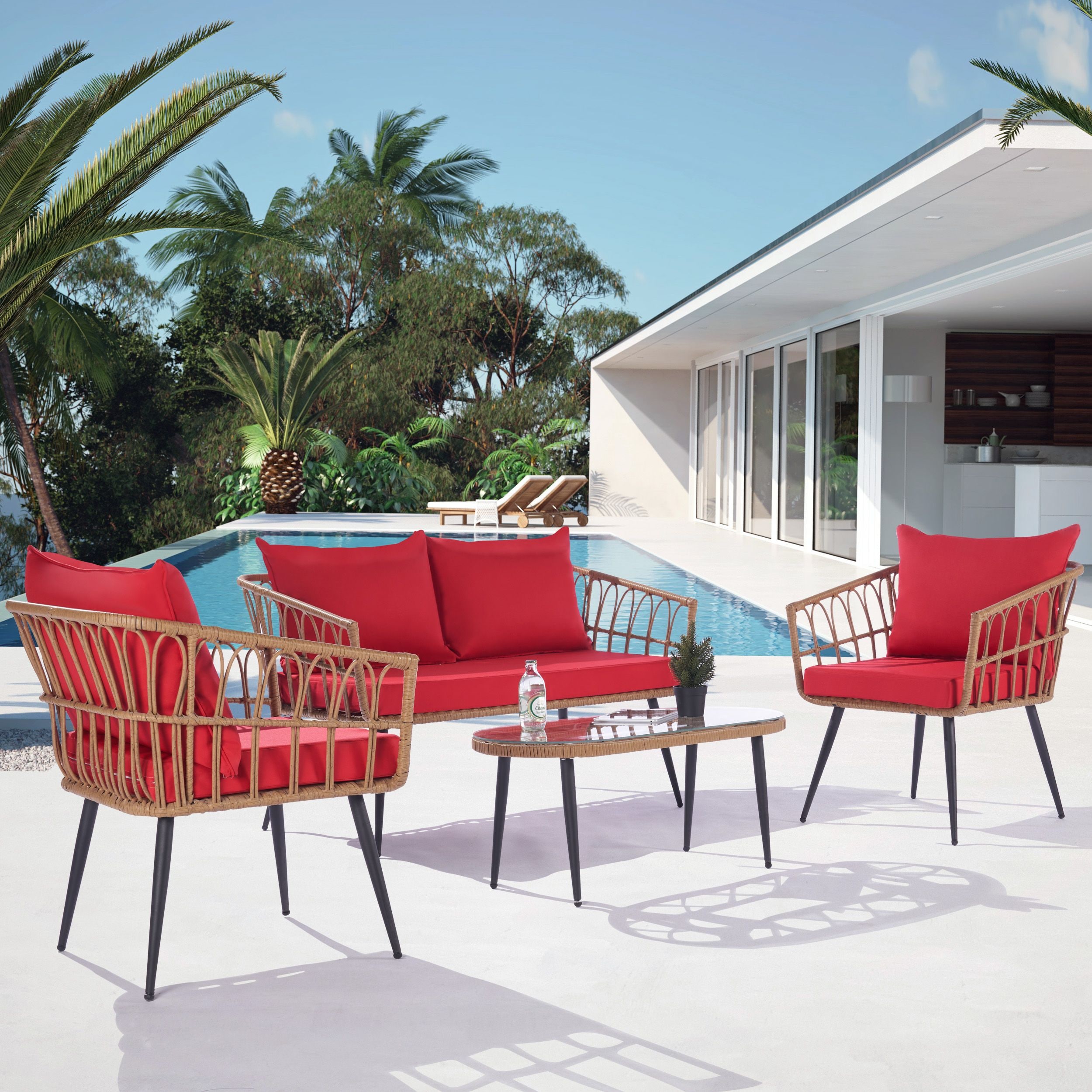 SANSTAR LRS-DS74RD Patio-Conversation-Sets - View #2