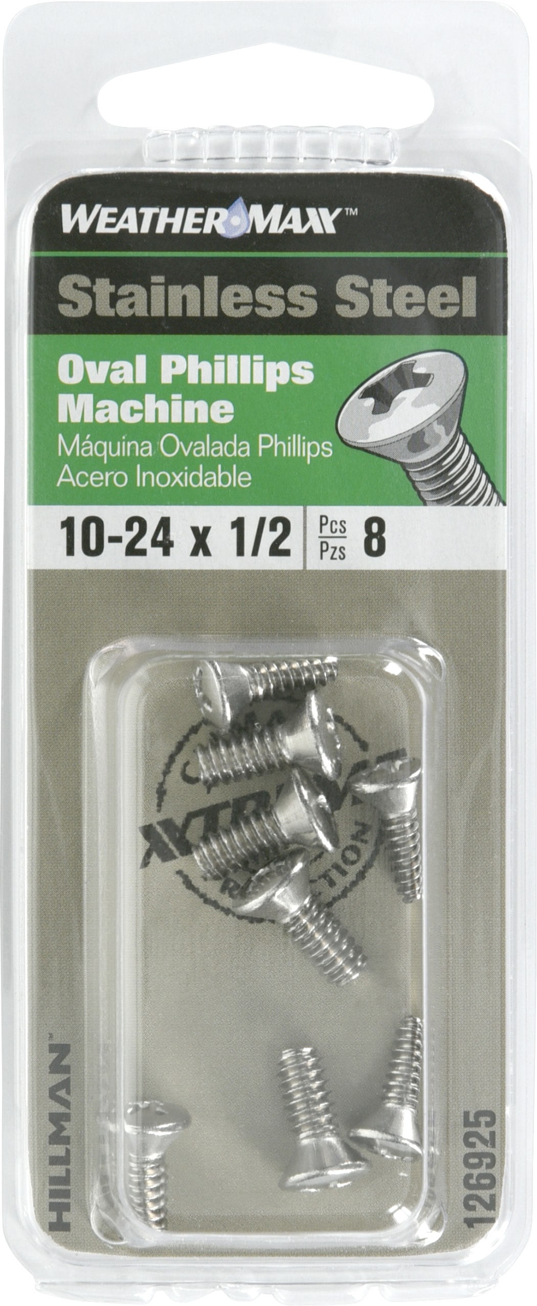 Hillman #10- 24 x 1/2-in Phillips-Drive Machine Screws (8-Count) in the  Machine Screws department at