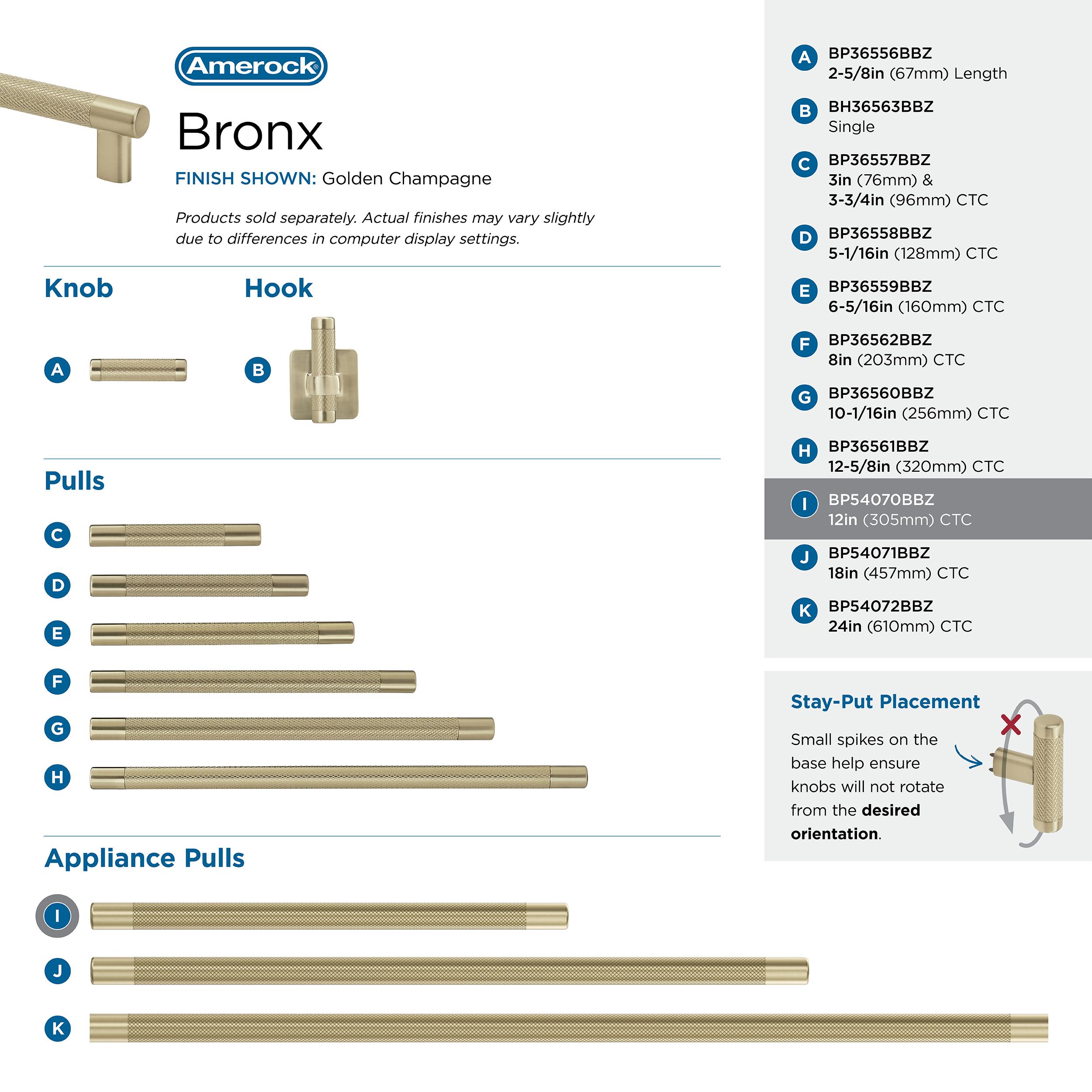 Amerock BP54070BBZ Cabinet-Pulls - View #6